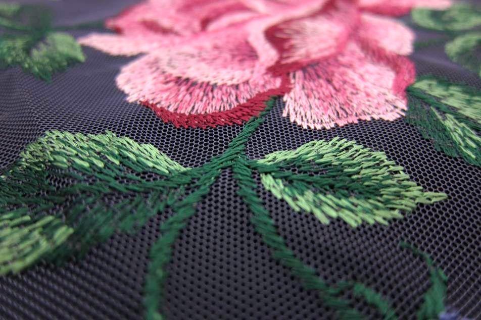 Sequins on Embroidered Illusion2