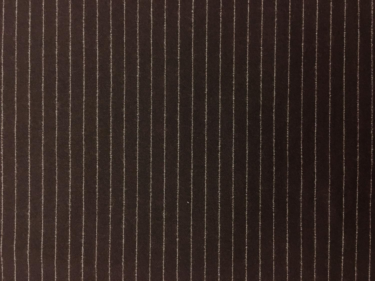 Italian Virgin Wool And Lycra Striped Flannel0