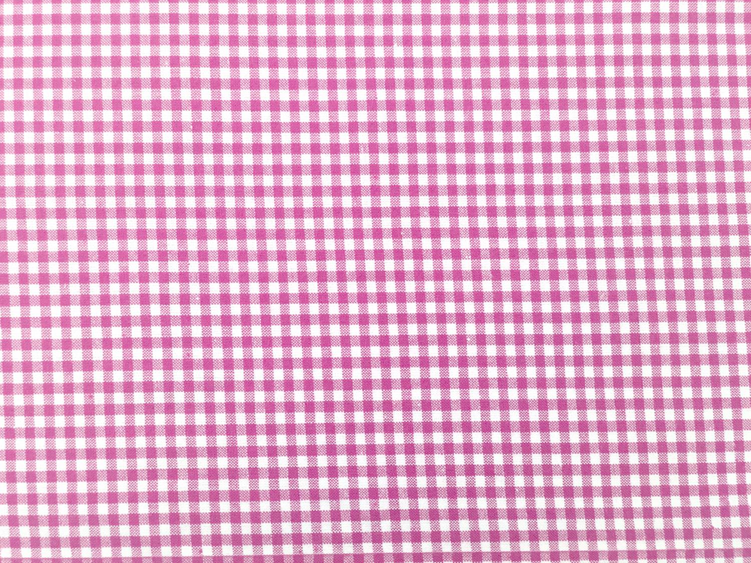 Carolina Cotton Gingham in Fuchsia 0