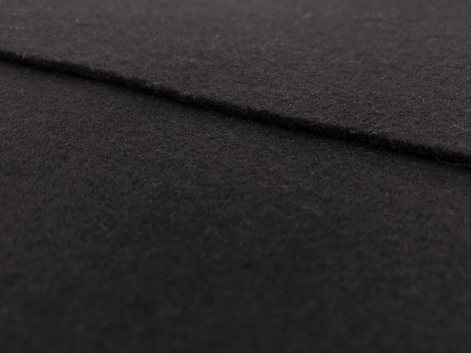 Flameproof Wool Felt 16oz in Black