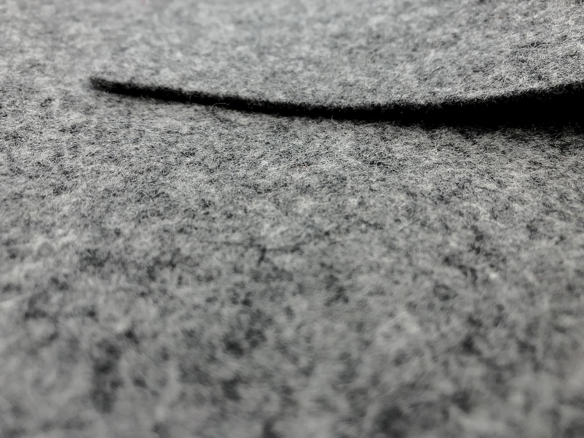 Flameproof Wool Felt 16oz in Flannel Grey