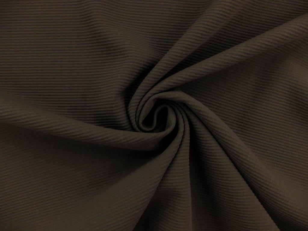 Wool Lycra Ottoman Crepe in Grey0