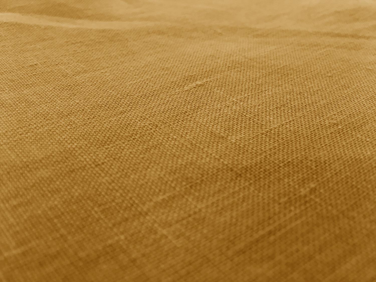Belgian Sanforized Linen in Mustard0