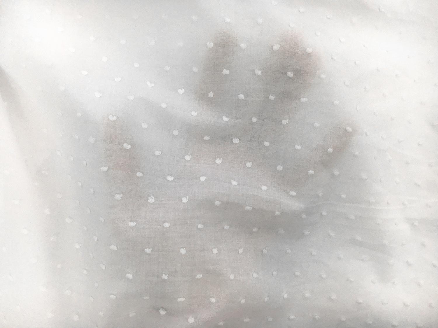 Cotton Poly Swiss Dot in Optic White3