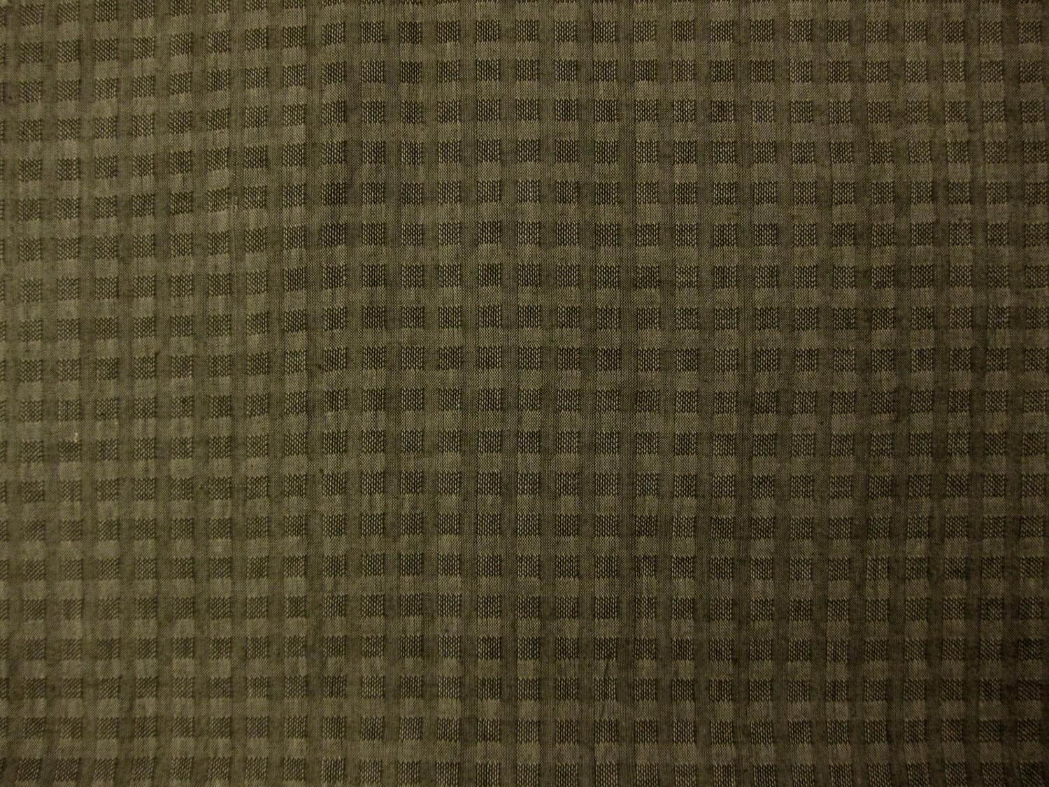 Woven Cotton Novelty Check in Straw