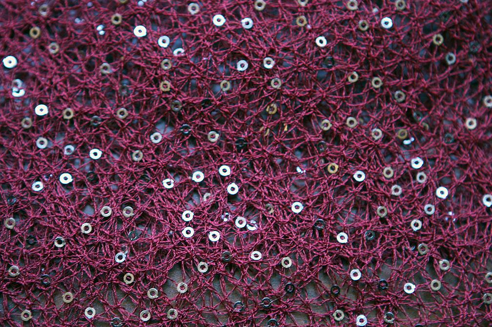 Sequins on Poly Mesh2