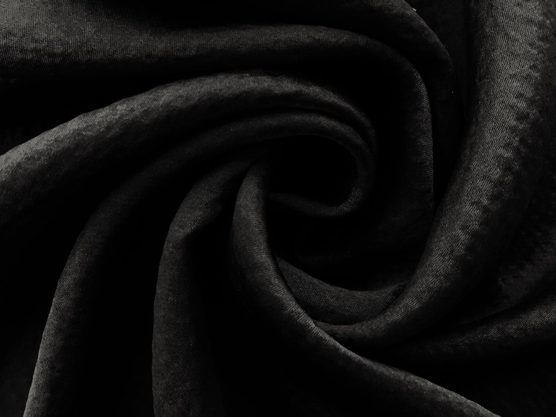 Hammered Silk Charmeuse in Charcoal0