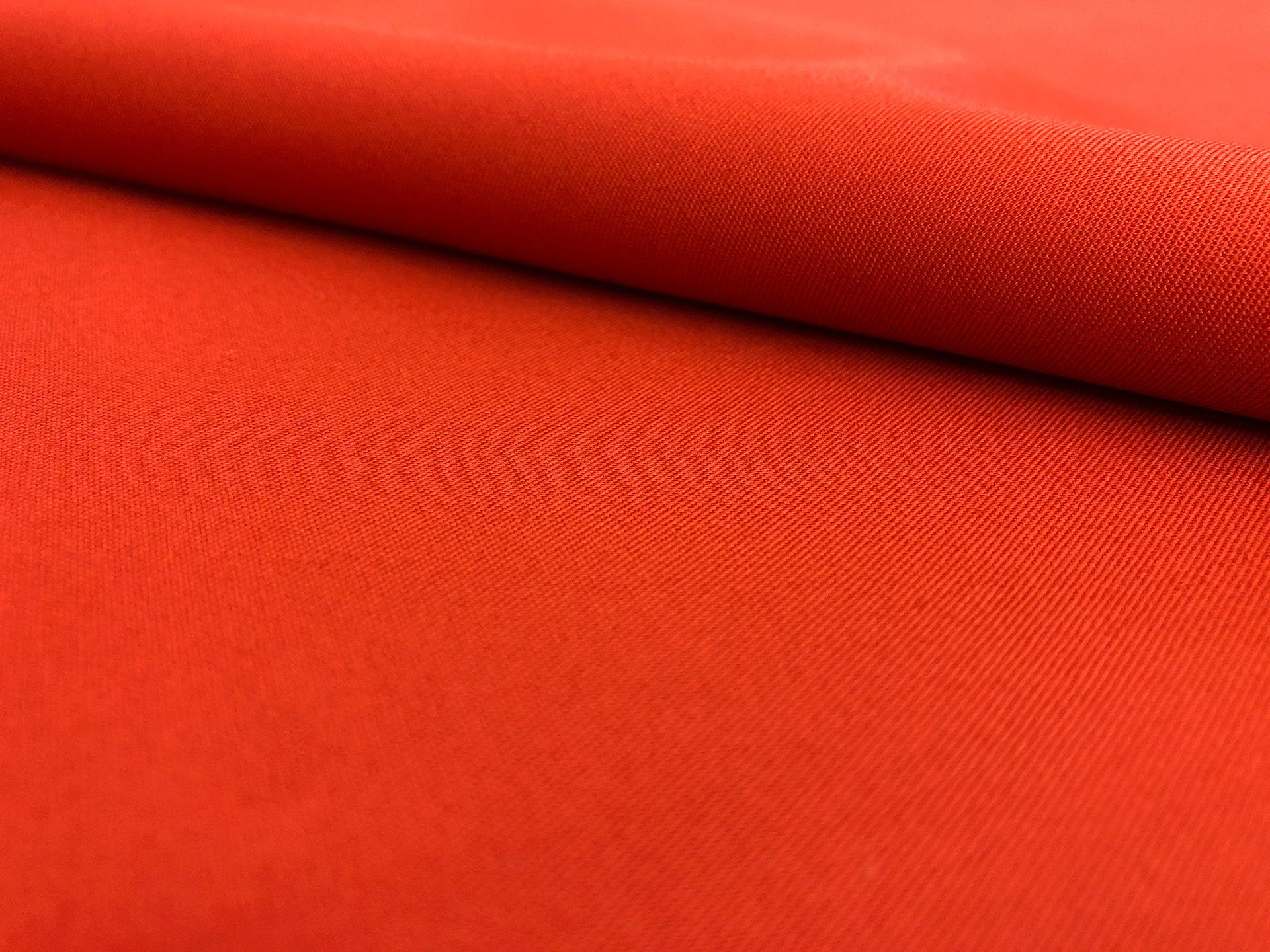 Combed Cotton Fineline Twill in Paprika0