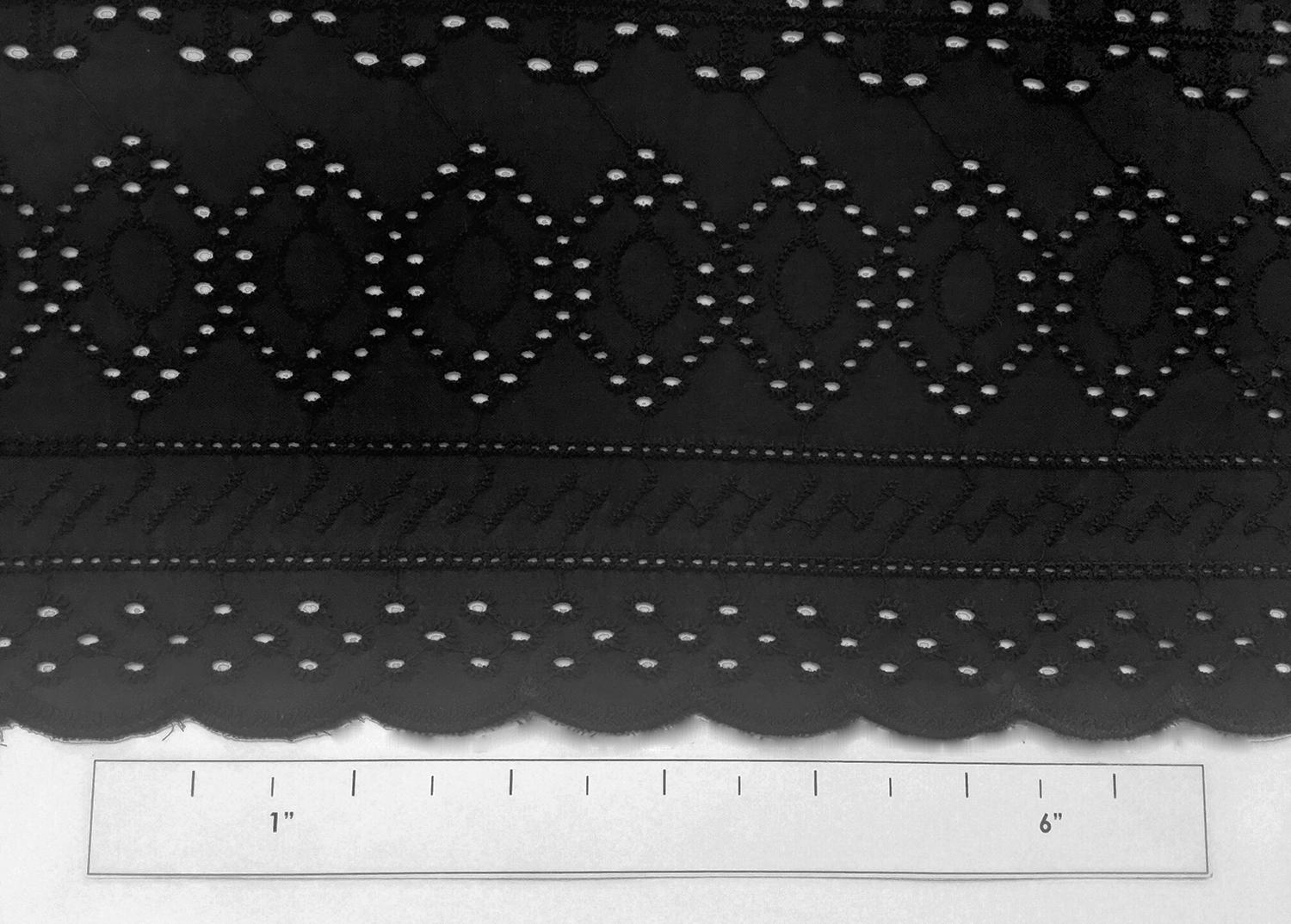 Cotton Eyelet in Black1