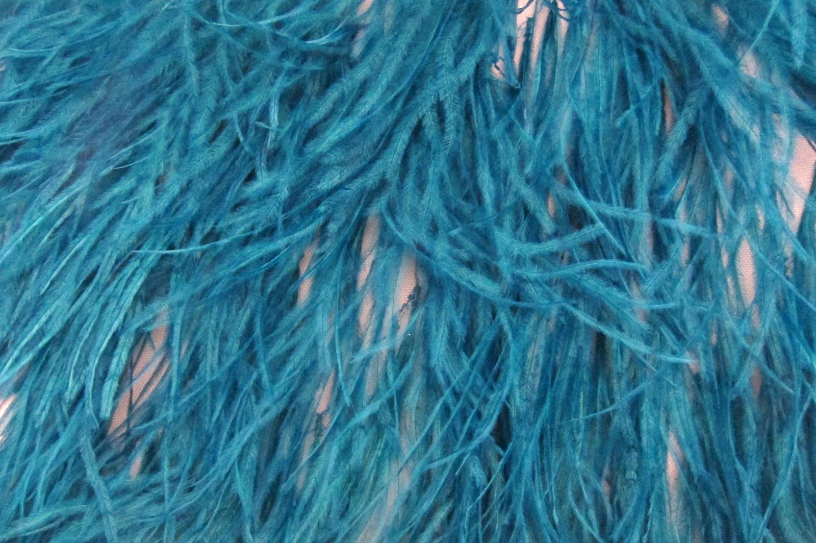 Ostrich Feather Trimmed Illusion0