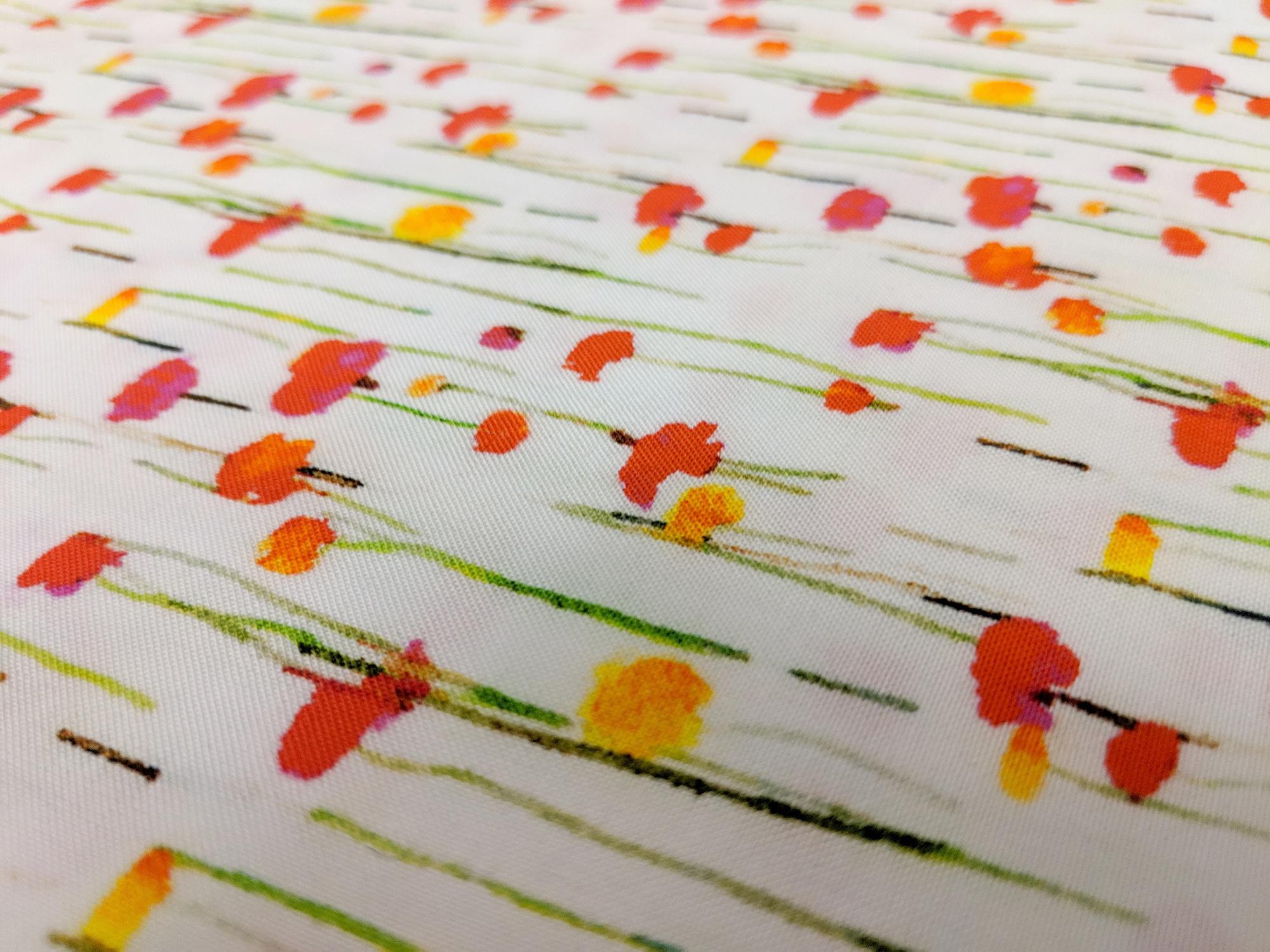 Viscose Print with Floral Motifs