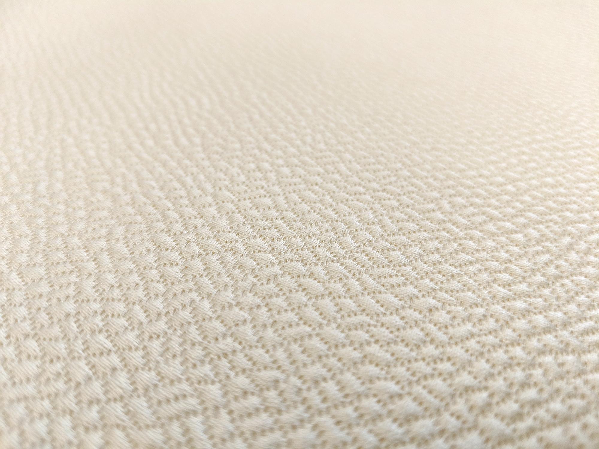 Silk and Wool Hammered Satin in Ivory