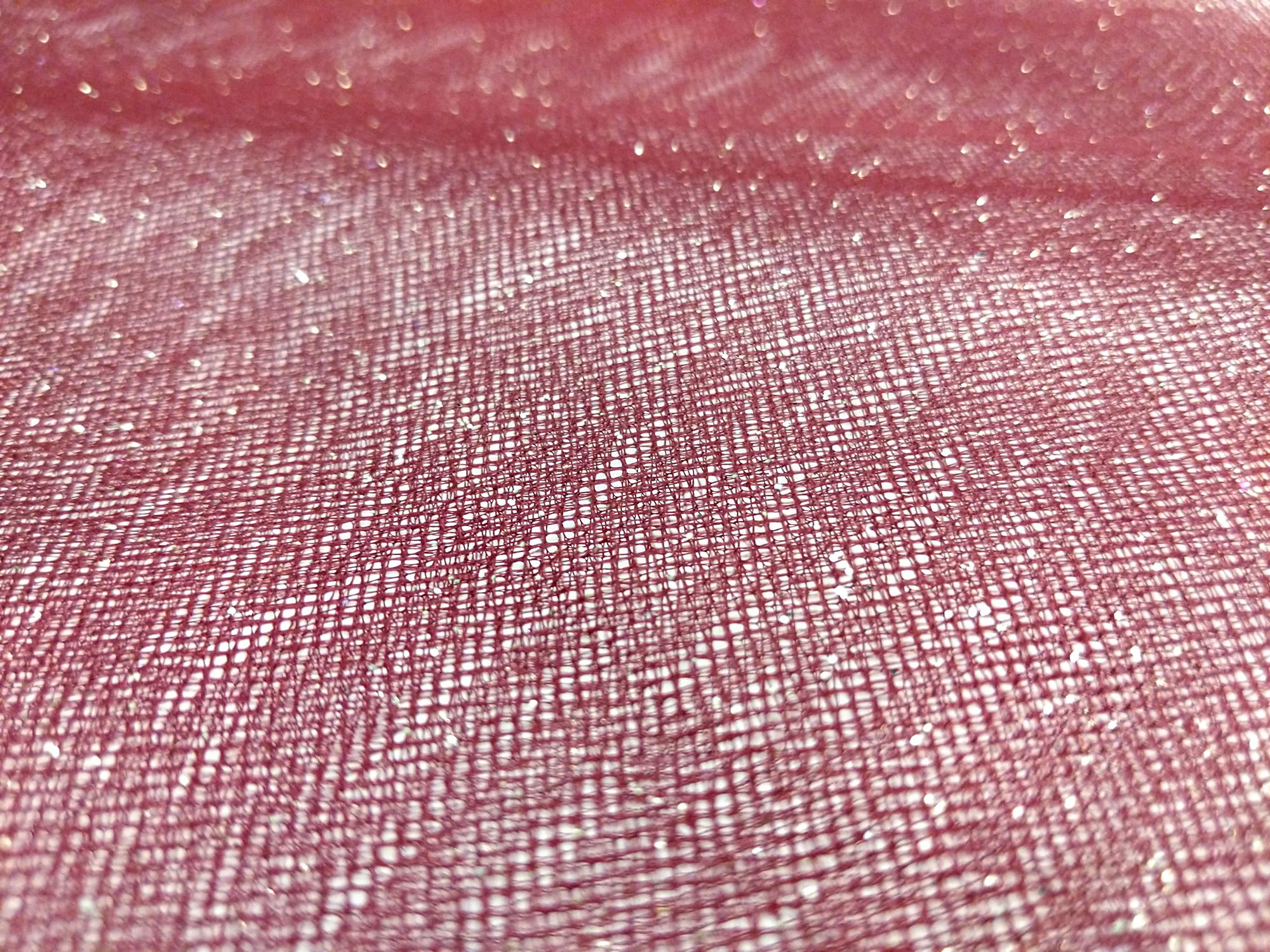 Glitter Tulle in Crimson