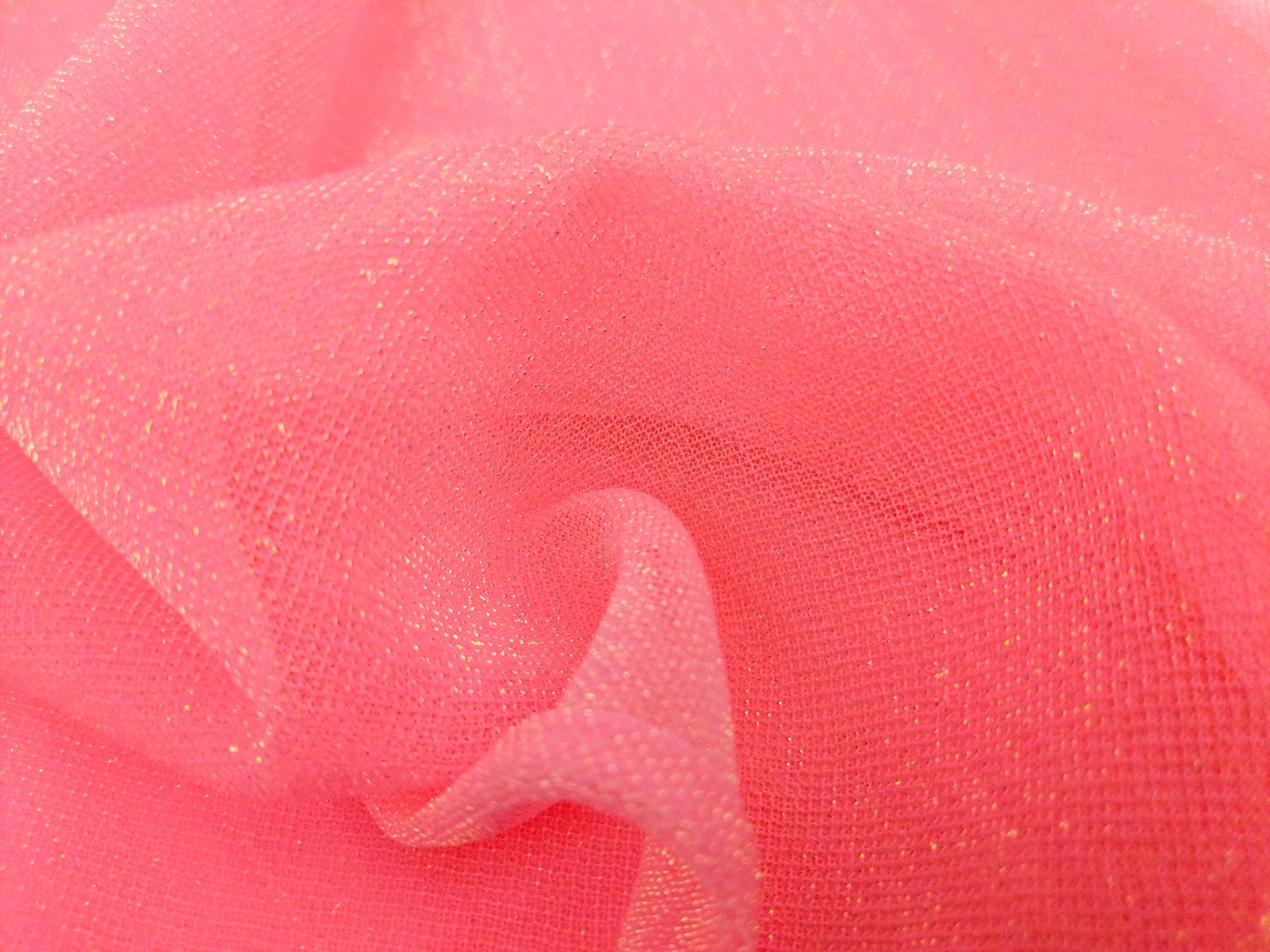 Opalescent Mesh In Neon Pink