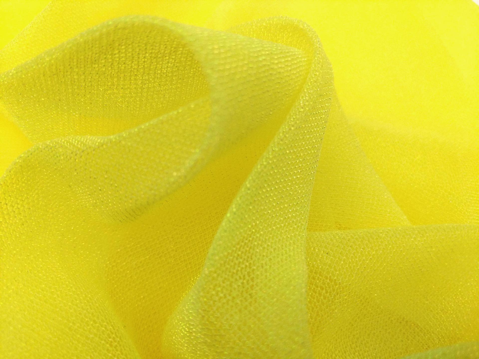 Opalescent Mesh In Neon Yellow