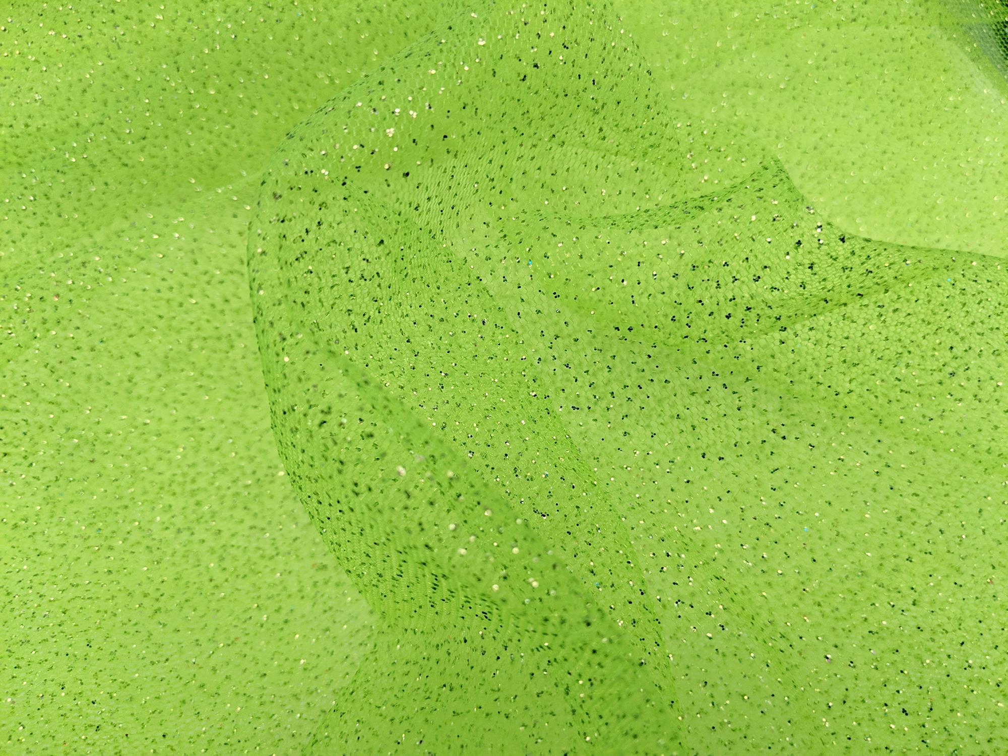 Glitter Tulle In Citrus