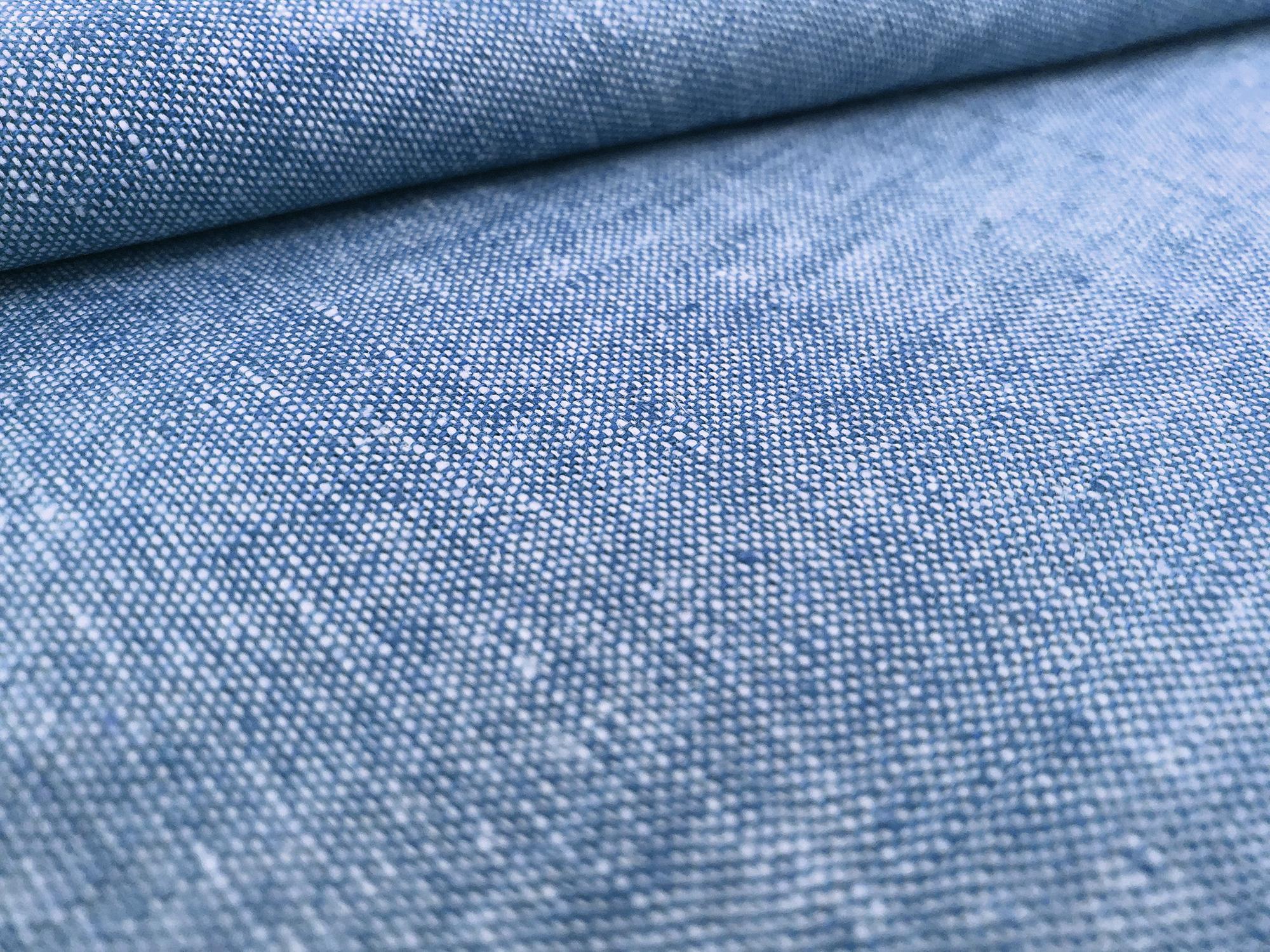 Midweight Linen & Rayon Blend in Blue