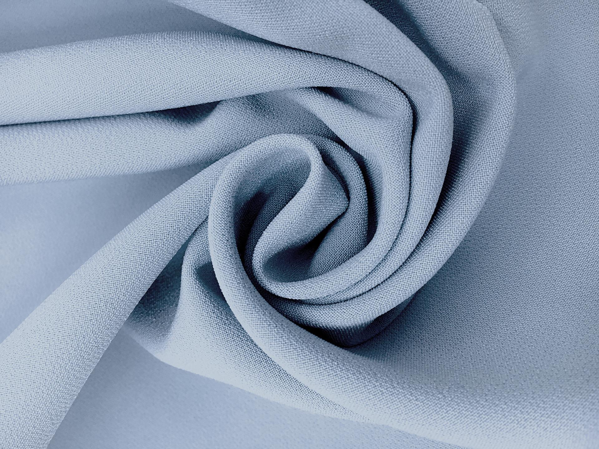Polyester Stretch Crepe in Powder Blue