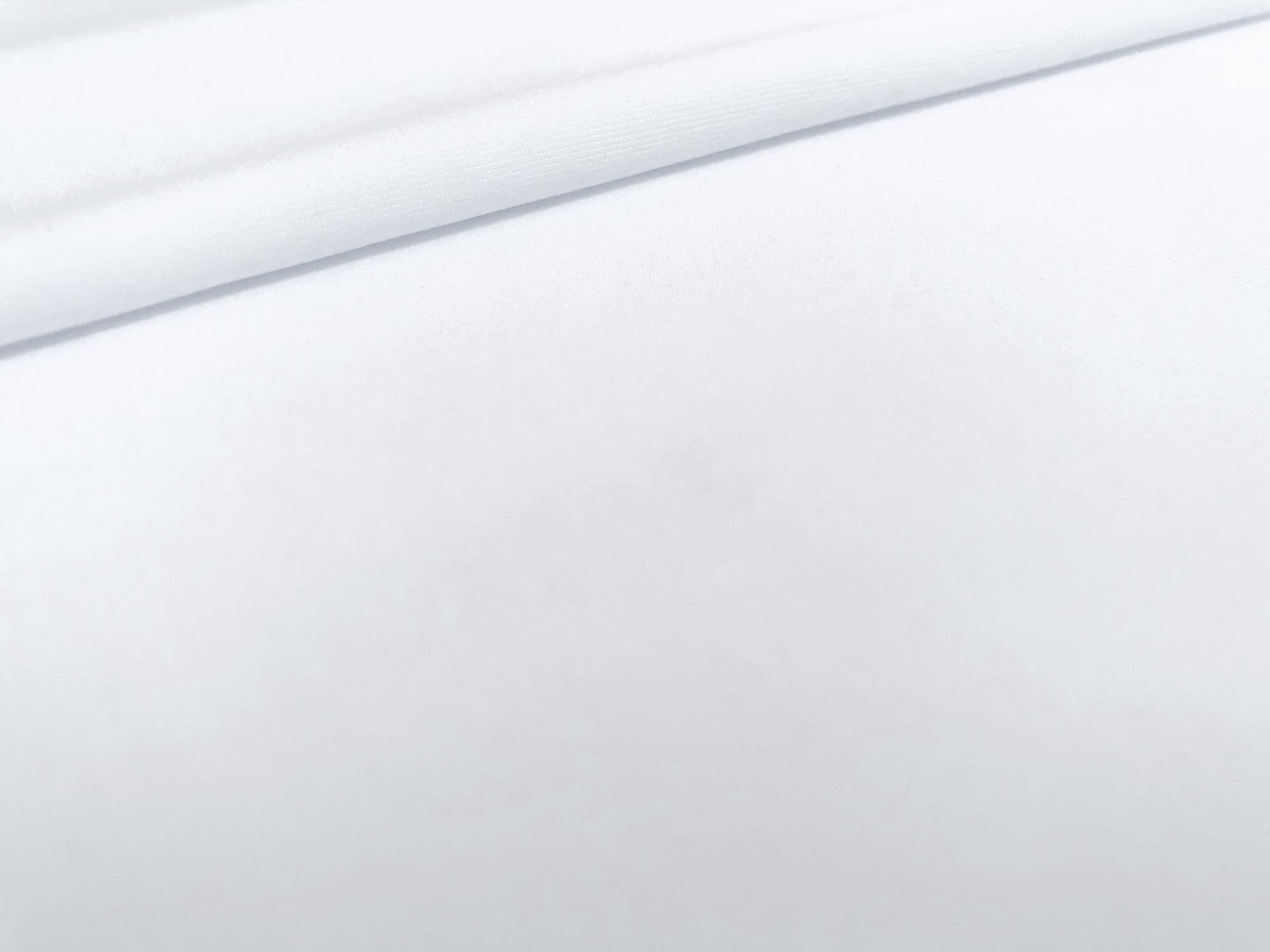 Static Free Poly Blend Jersey Lining in Optic White