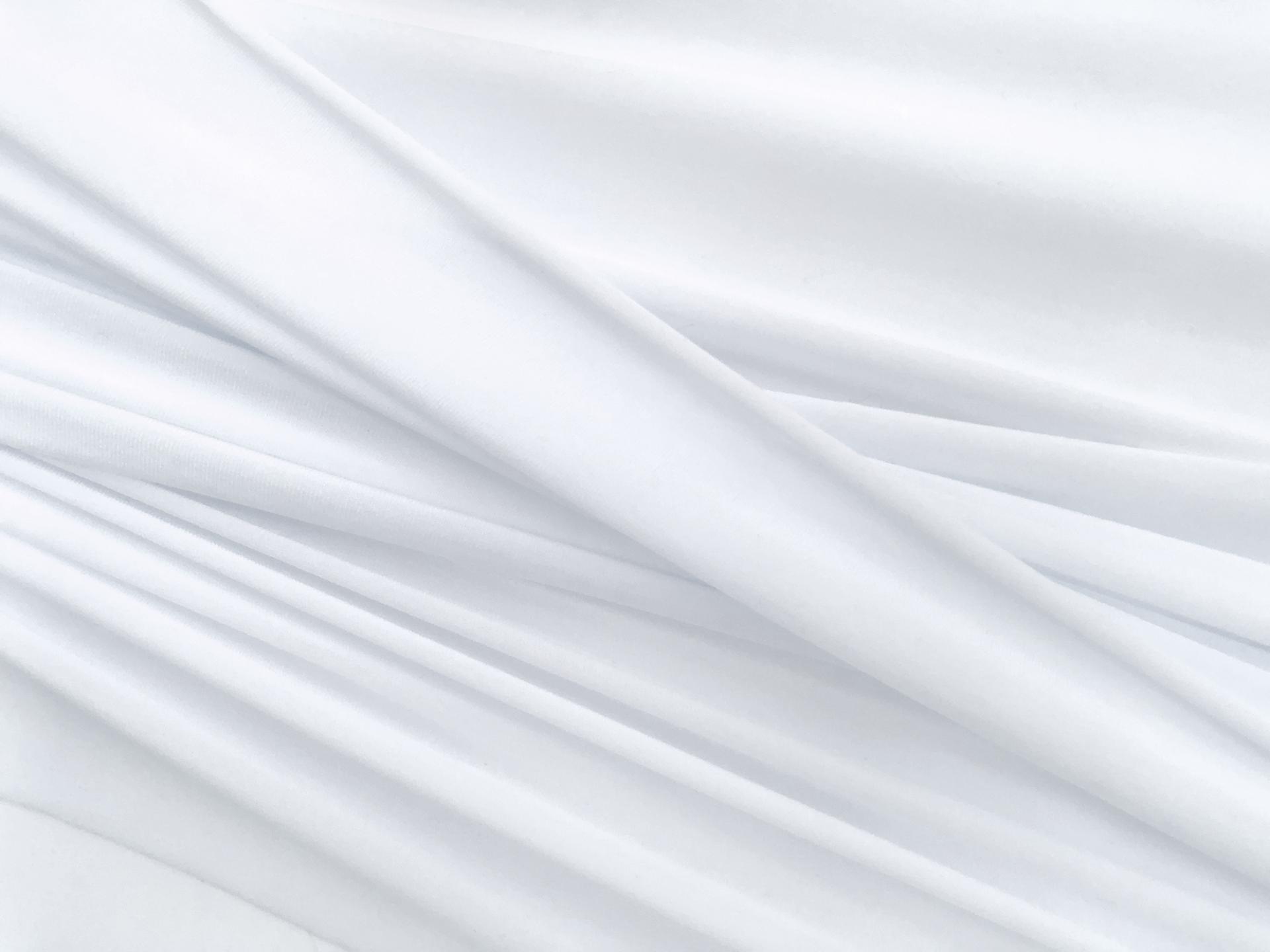 Static Free Poly Blend Jersey Lining in Optic White