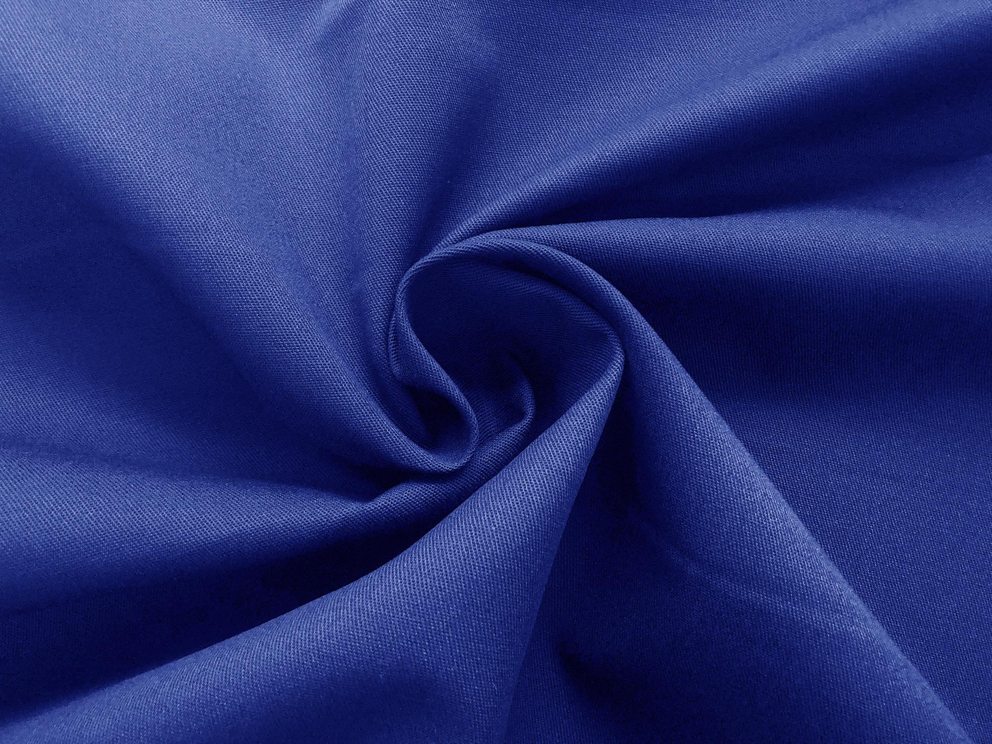 Polyester & Cotton Twill in Royal Blue