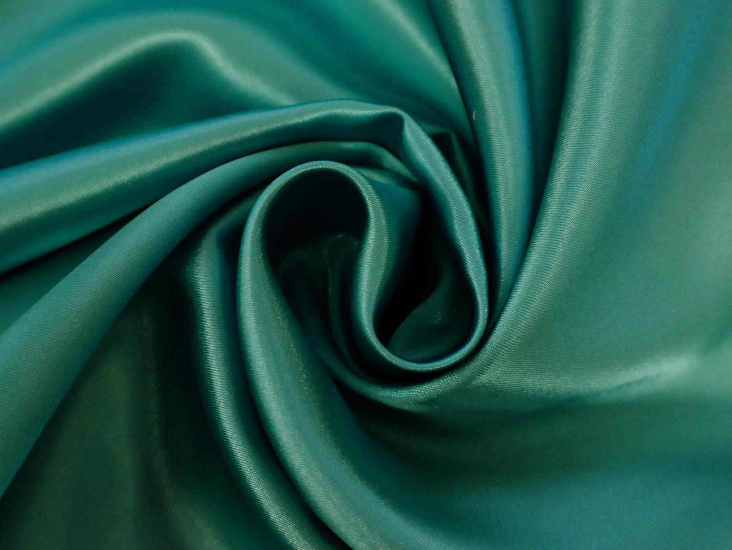 Satin Charmeuse in Caribbean Turquoise