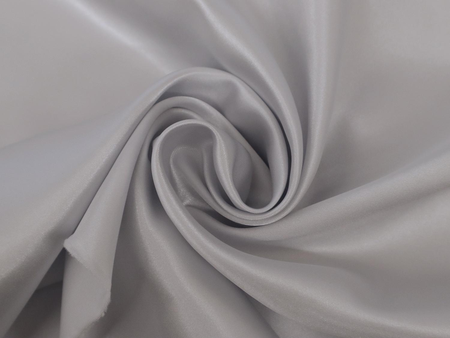 Satin Charmeuse in Silver