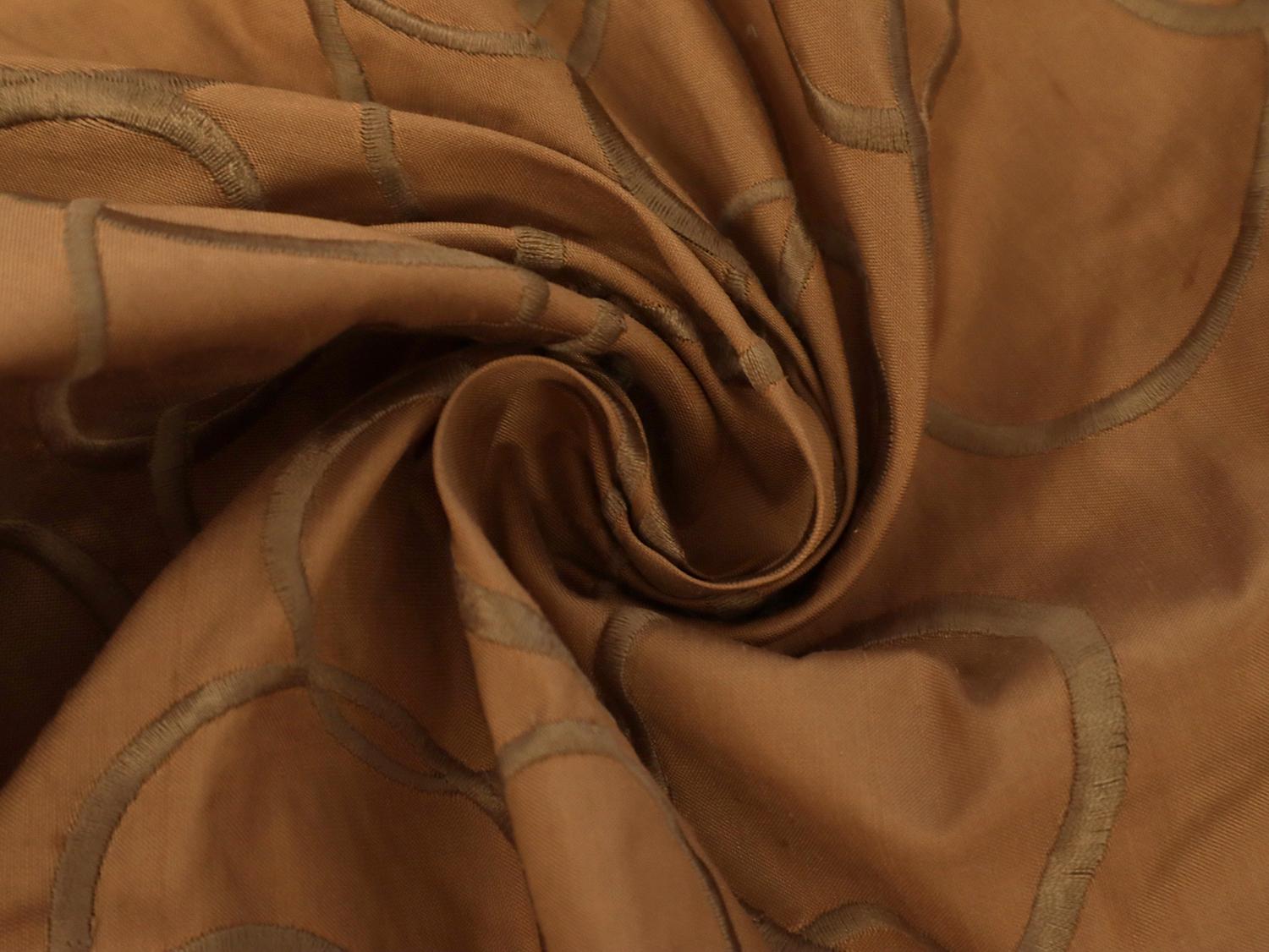 Embroidered Silk Shantung