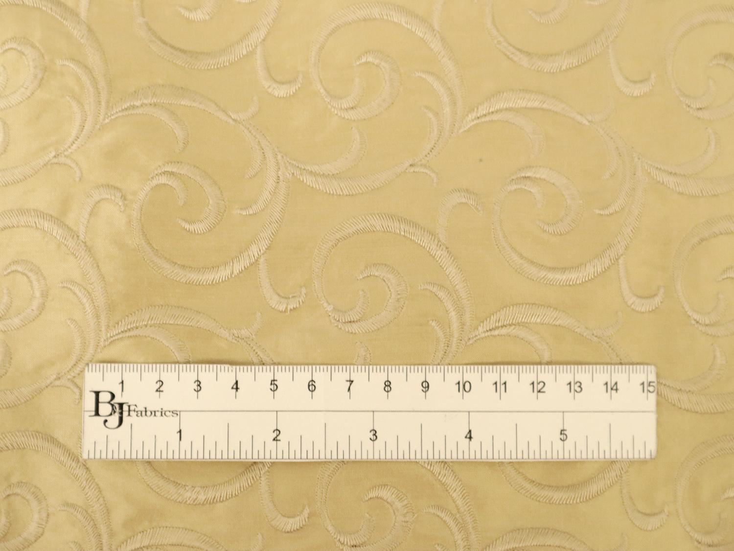 Embroidered Silk Shantung