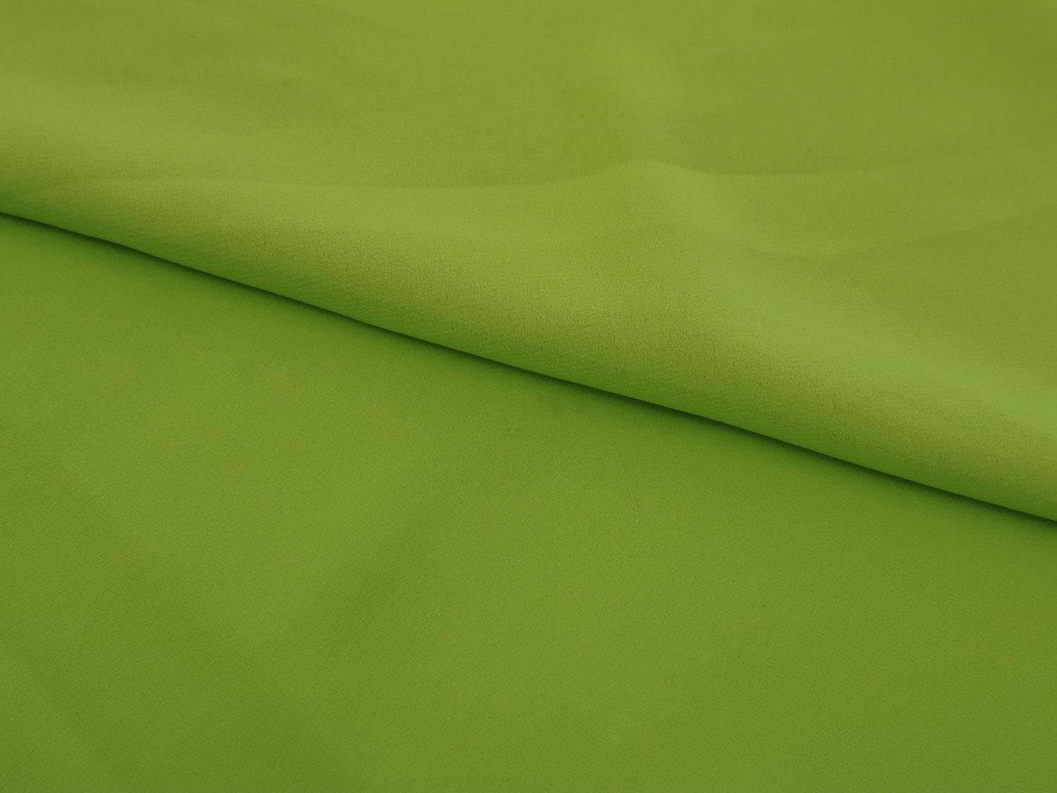 Polyester Double Georgette in Chartreuse
