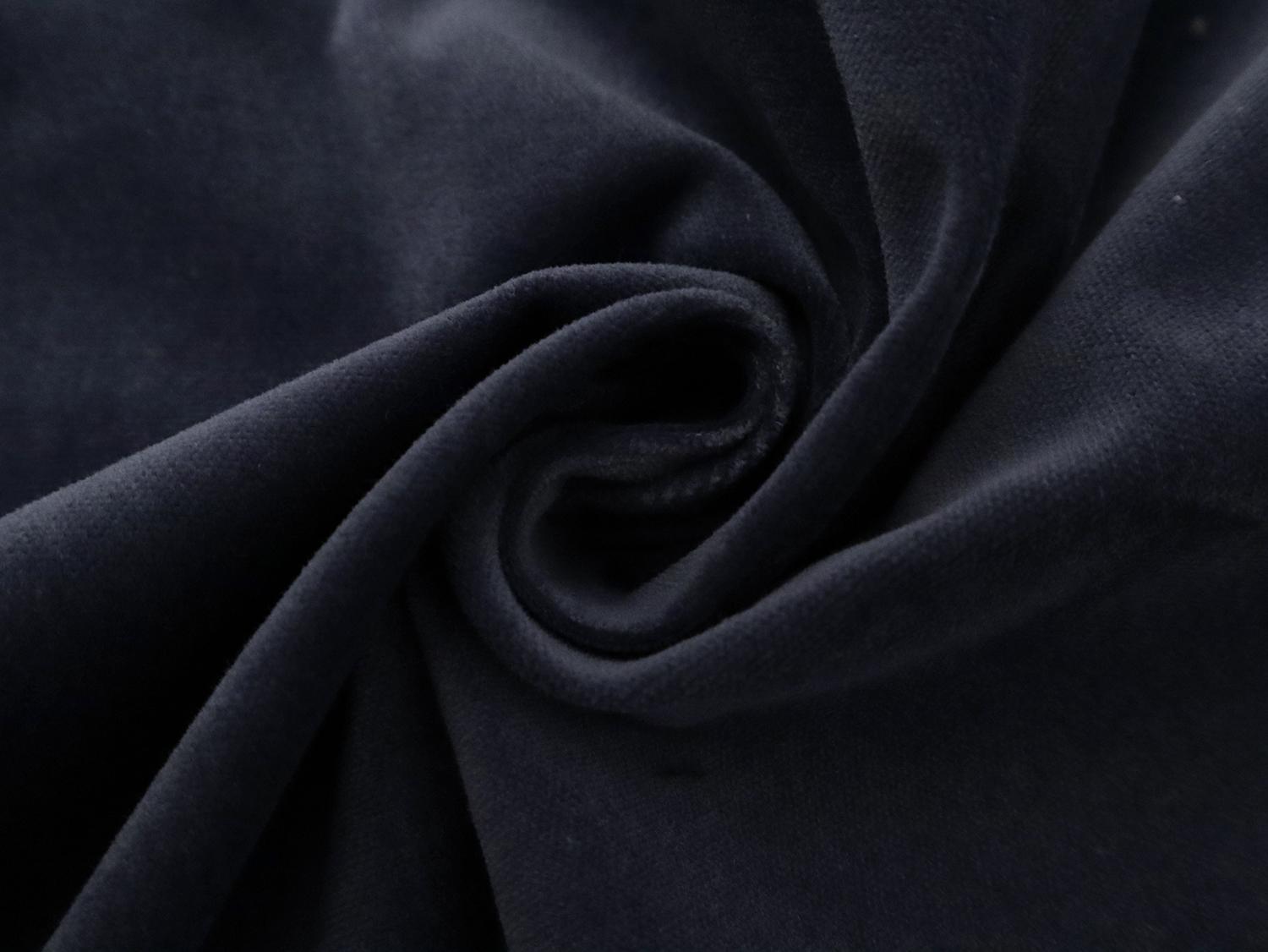 Pure Cotton Velvet in Ocean