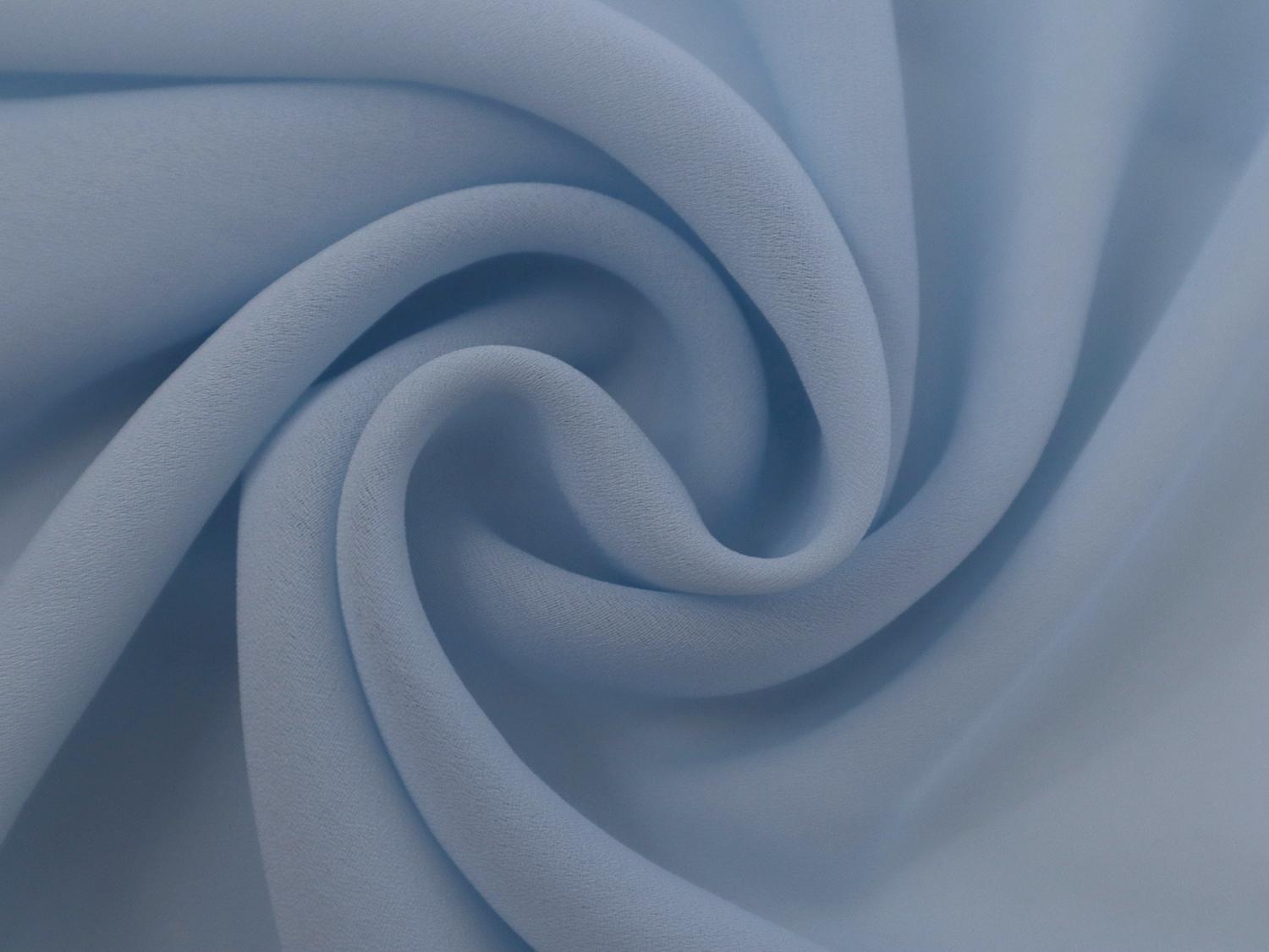 Polyester Double Georgette in Baby Blue