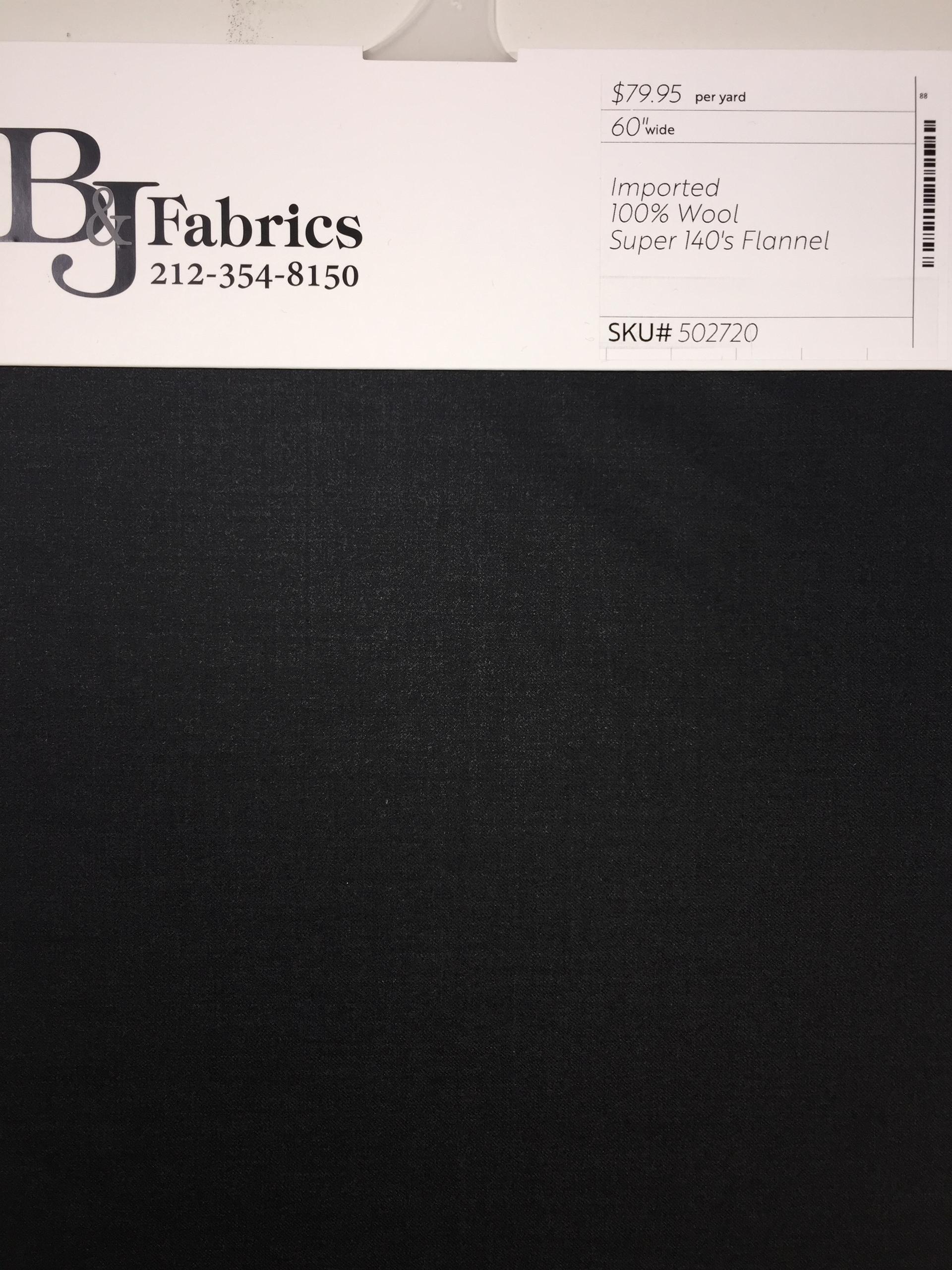 Wool Super 140's Flannel