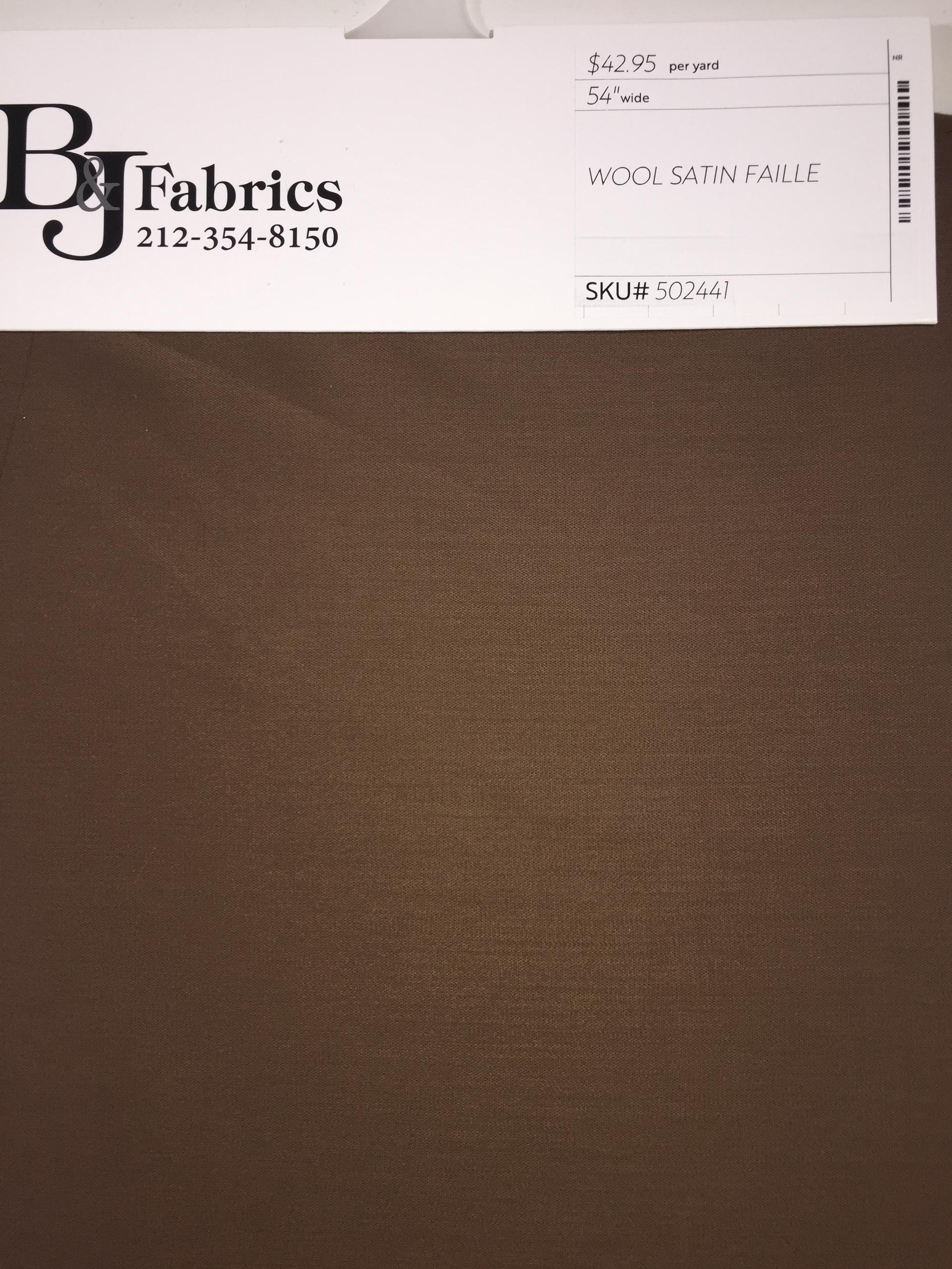 Wool Satin Faille-HOLD