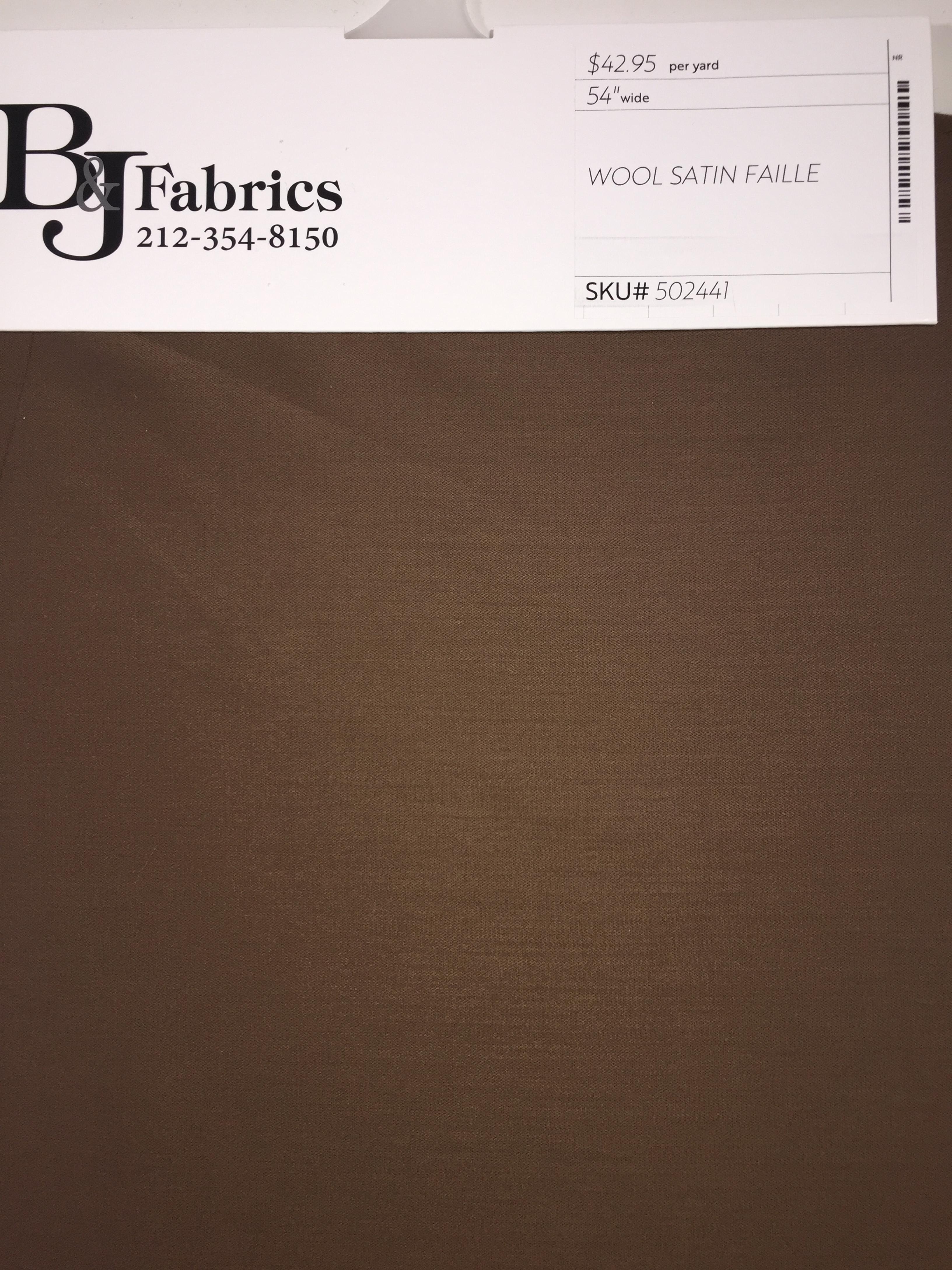 Wool Satin Faille-HOLD