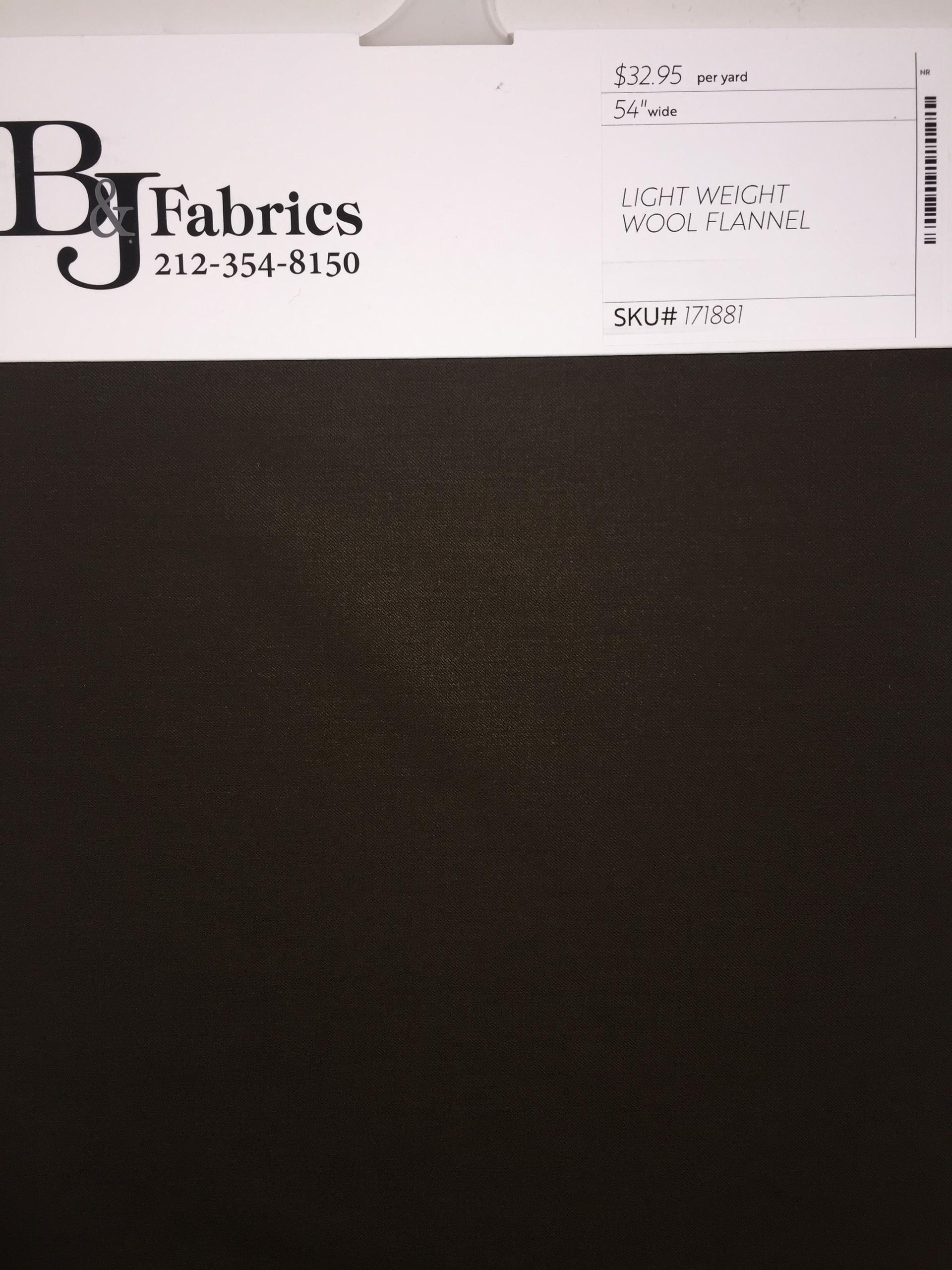 Light Weight Wool Flannel