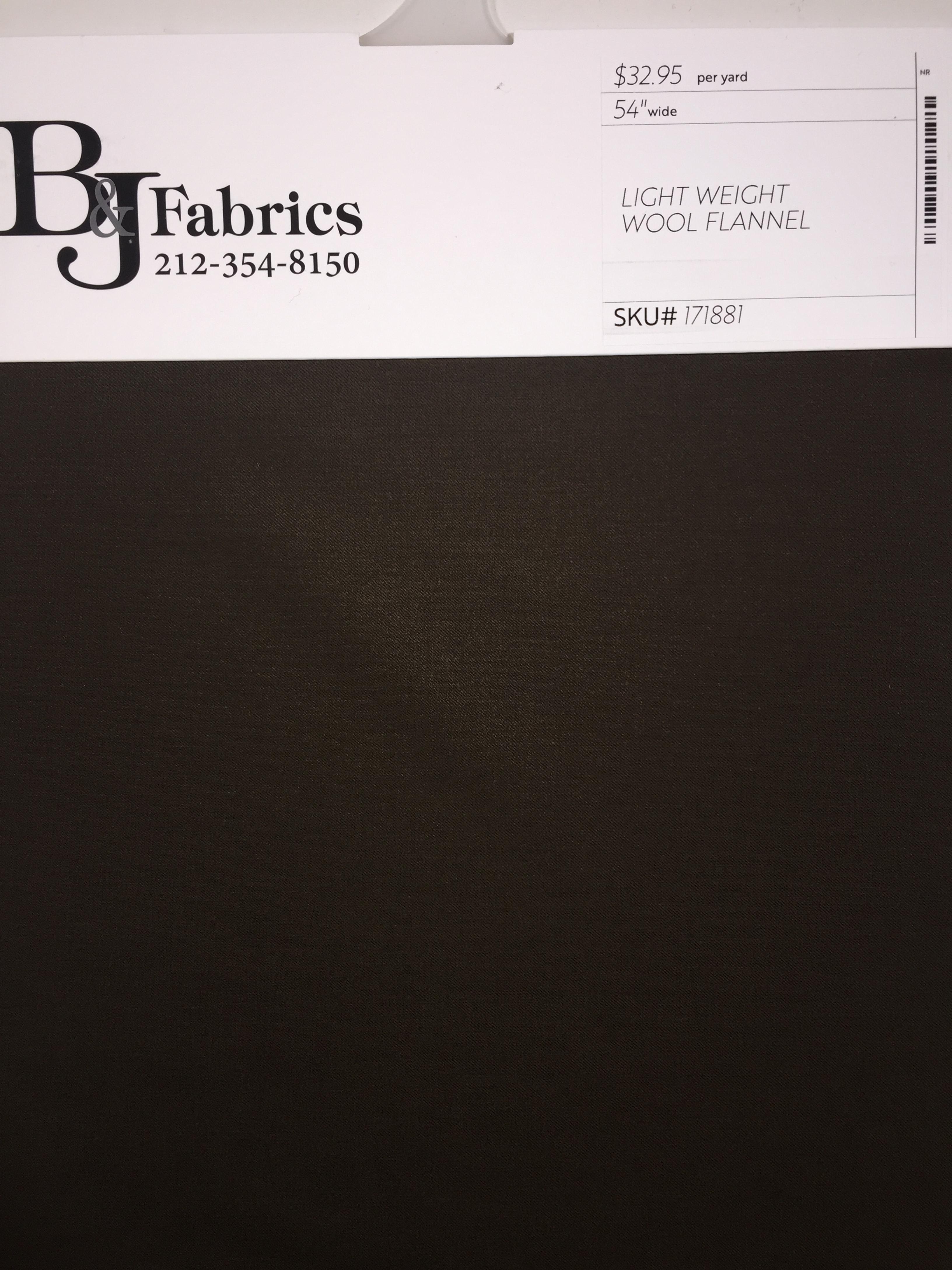 Light Weight Wool Flannel