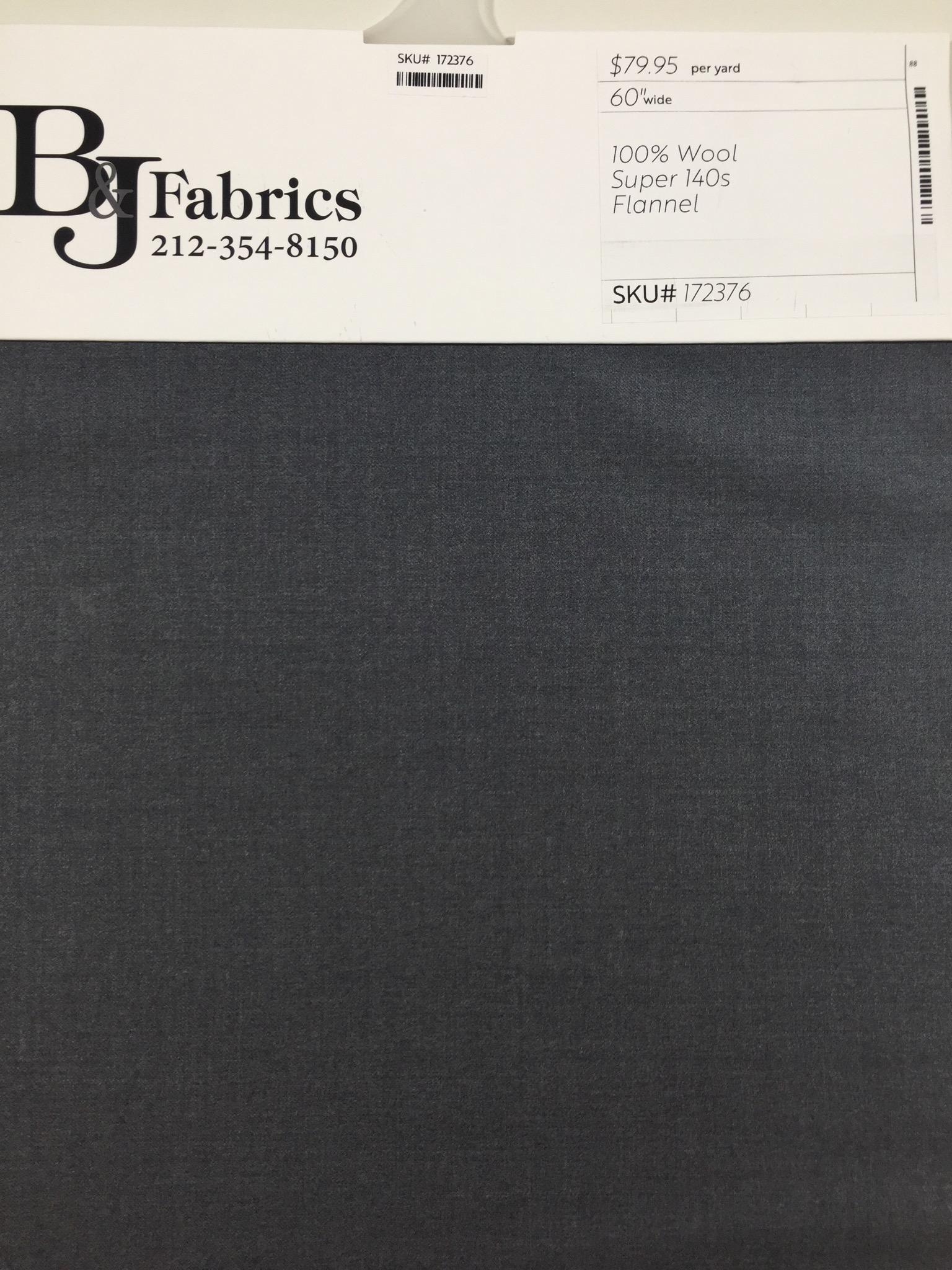 100% Wool Super 140s Flannel