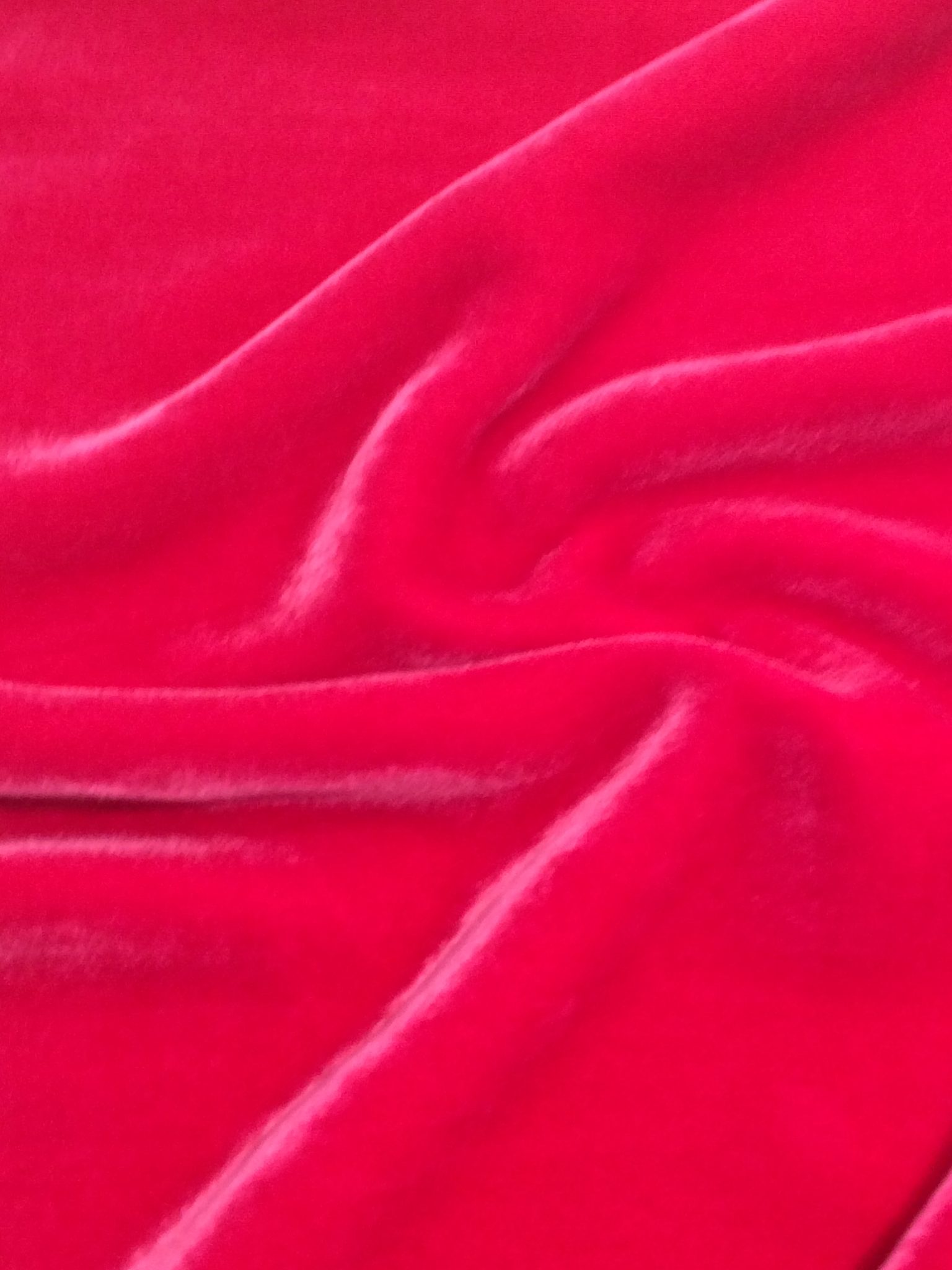 Silk Rayon Velvet in Fuchsia