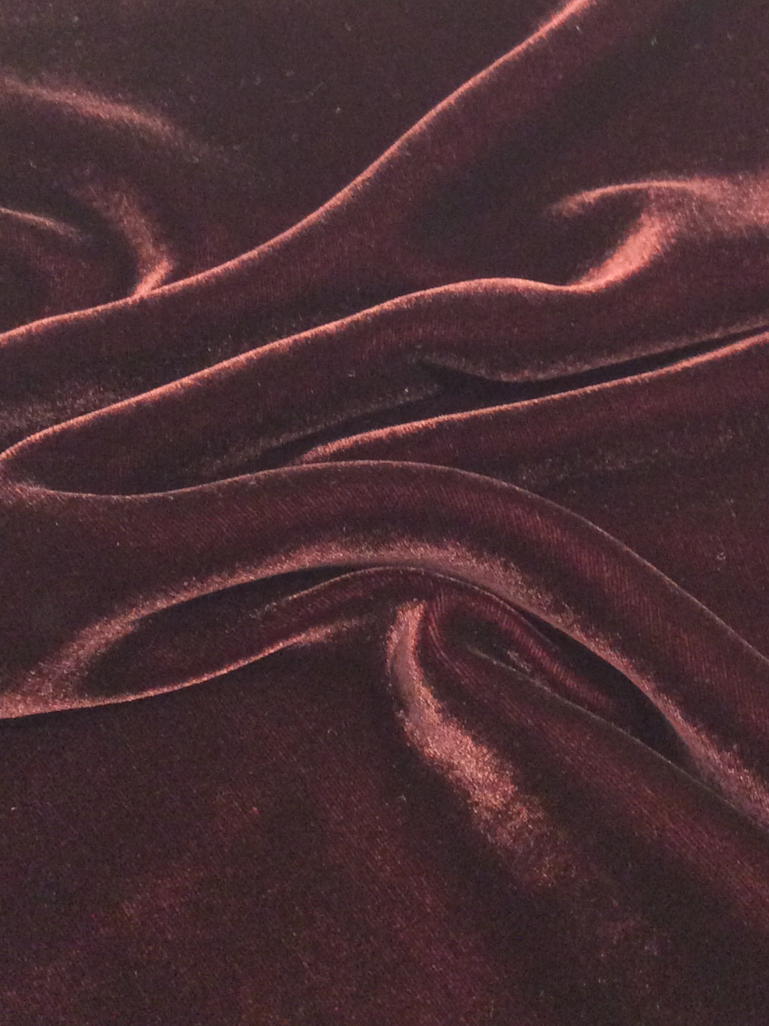 Silk Rayon Velvet in Maroon
