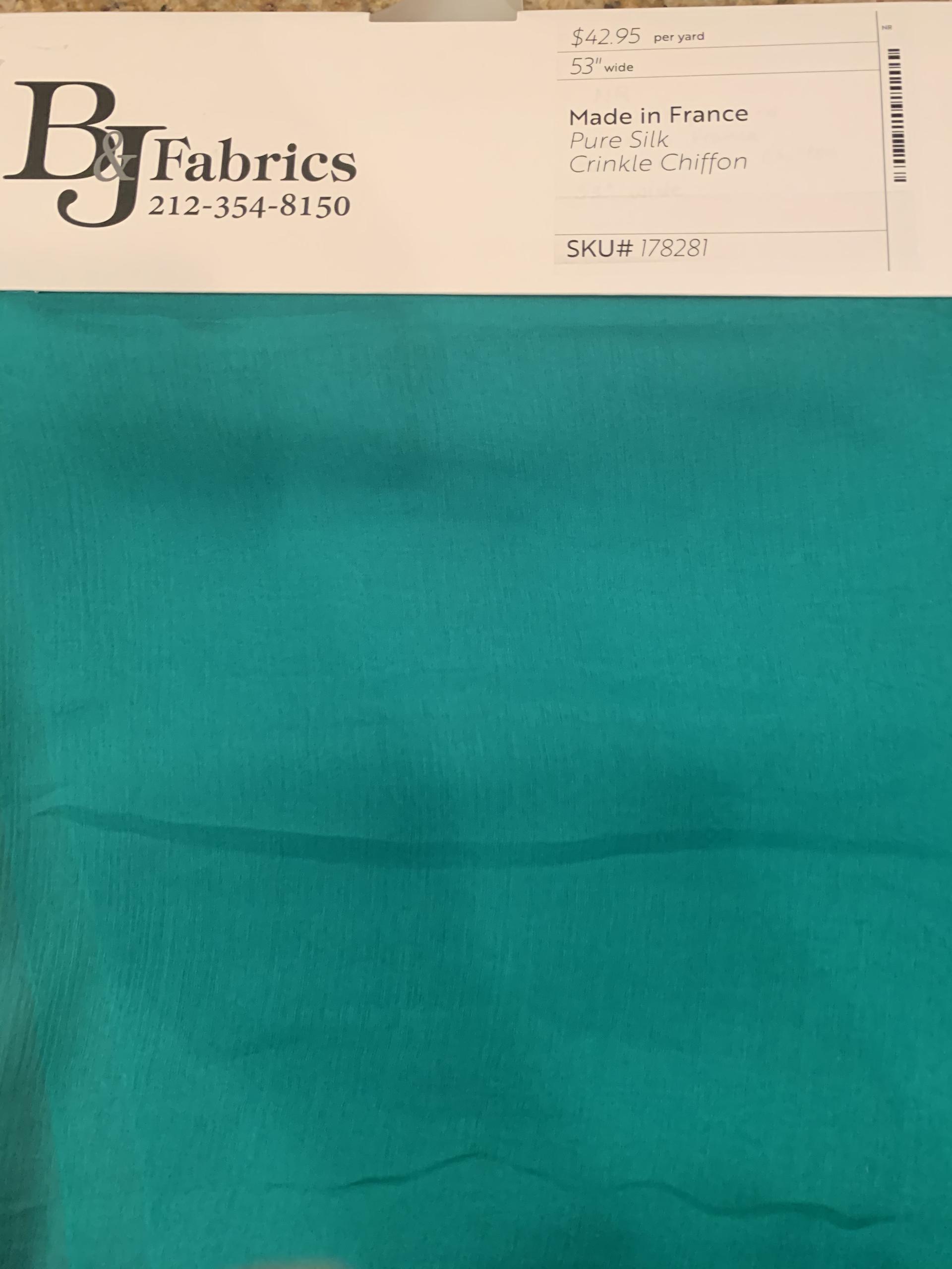 Made in France Pure Silk Crinkle Chiffon