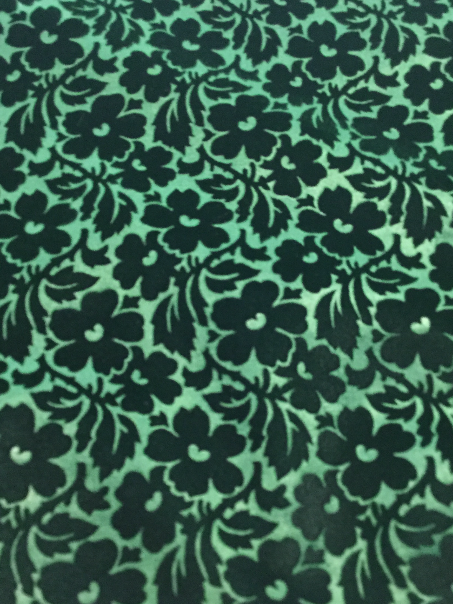 Acetate and Rayon Embossed Velvet in Spruce