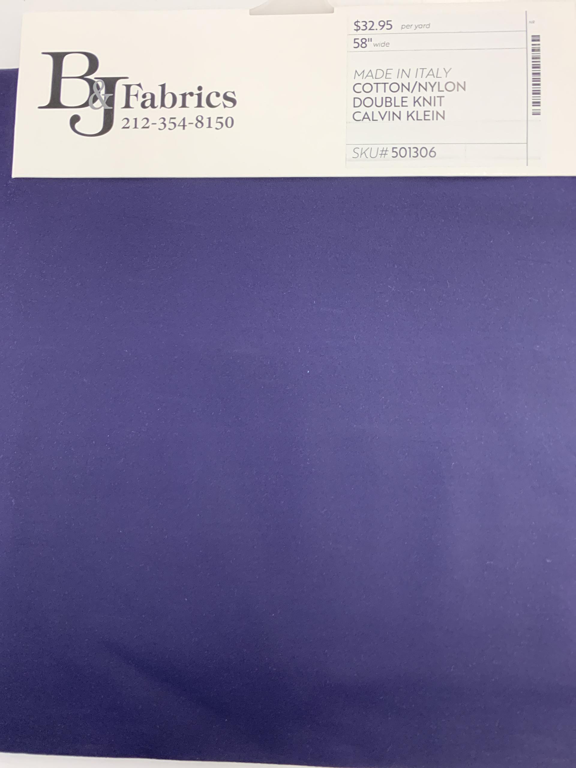 MADE IN ITALY COTTON/NYLON DOUBLE KNIT CALVIN KLEIN