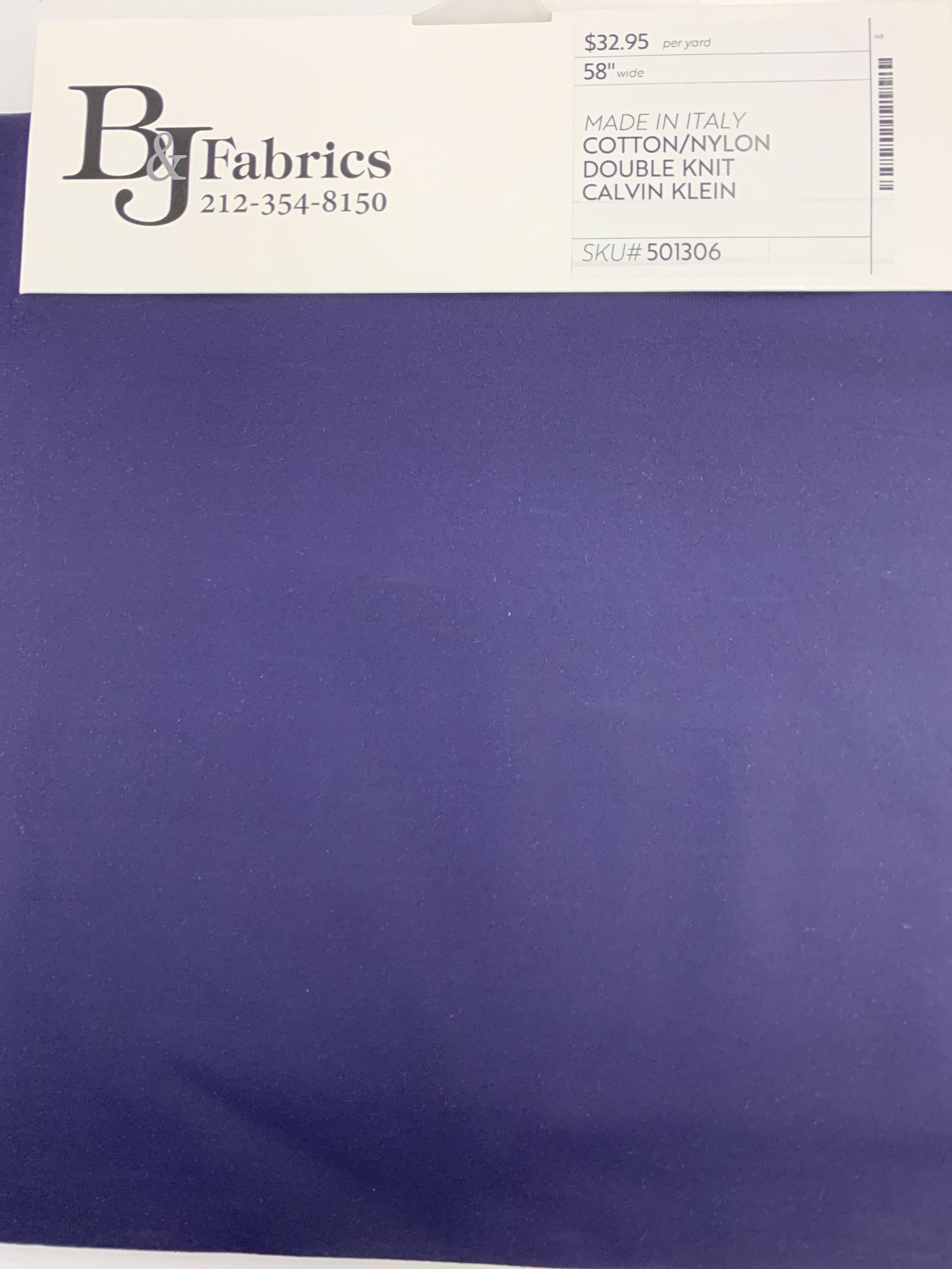 MADE IN ITALY COTTON/NYLON DOUBLE KNIT CALVIN KLEIN