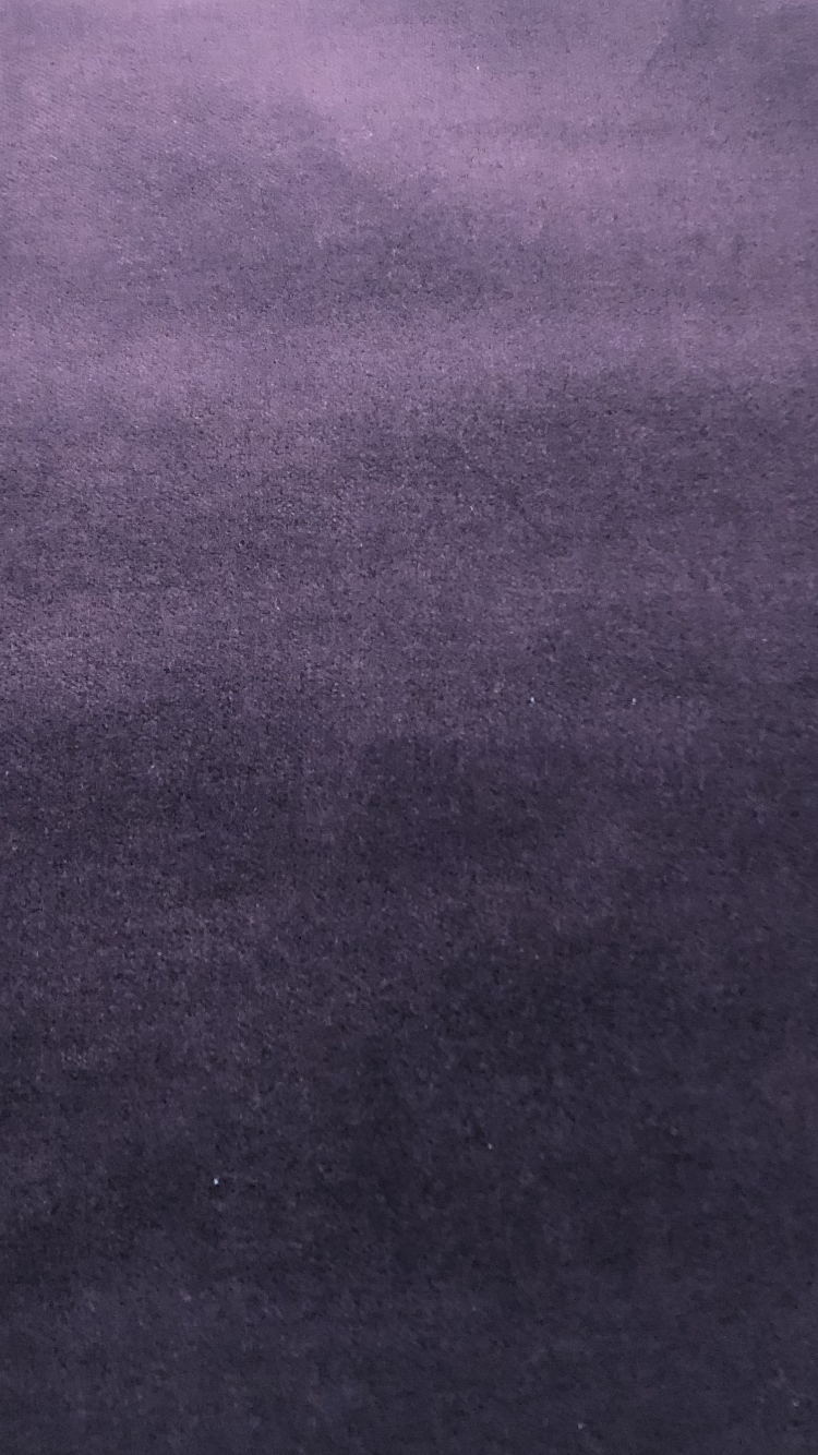 Cotton Upholstery Velvet in Deep Purple