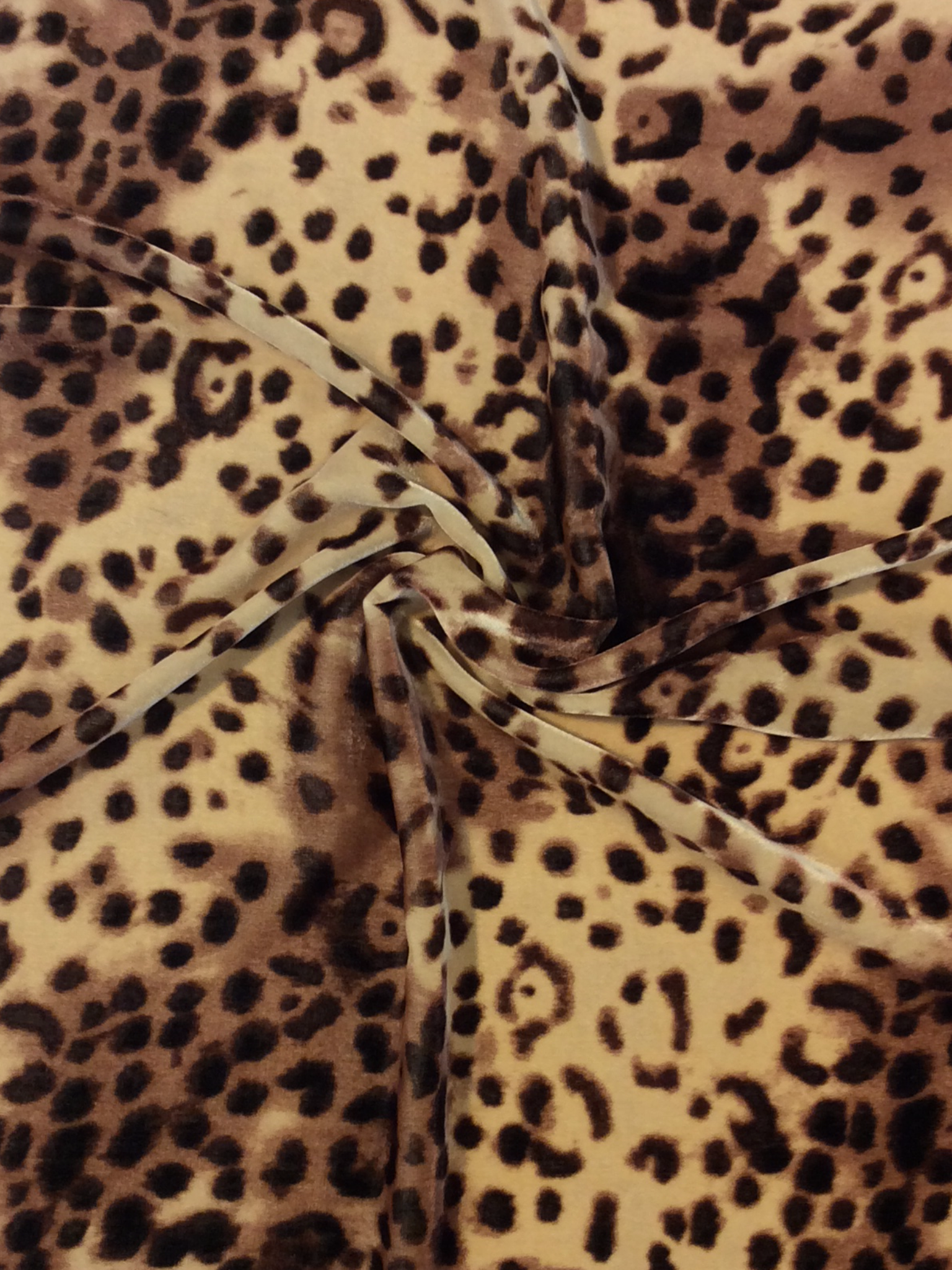 Animal Print Silk Rayon Velvet