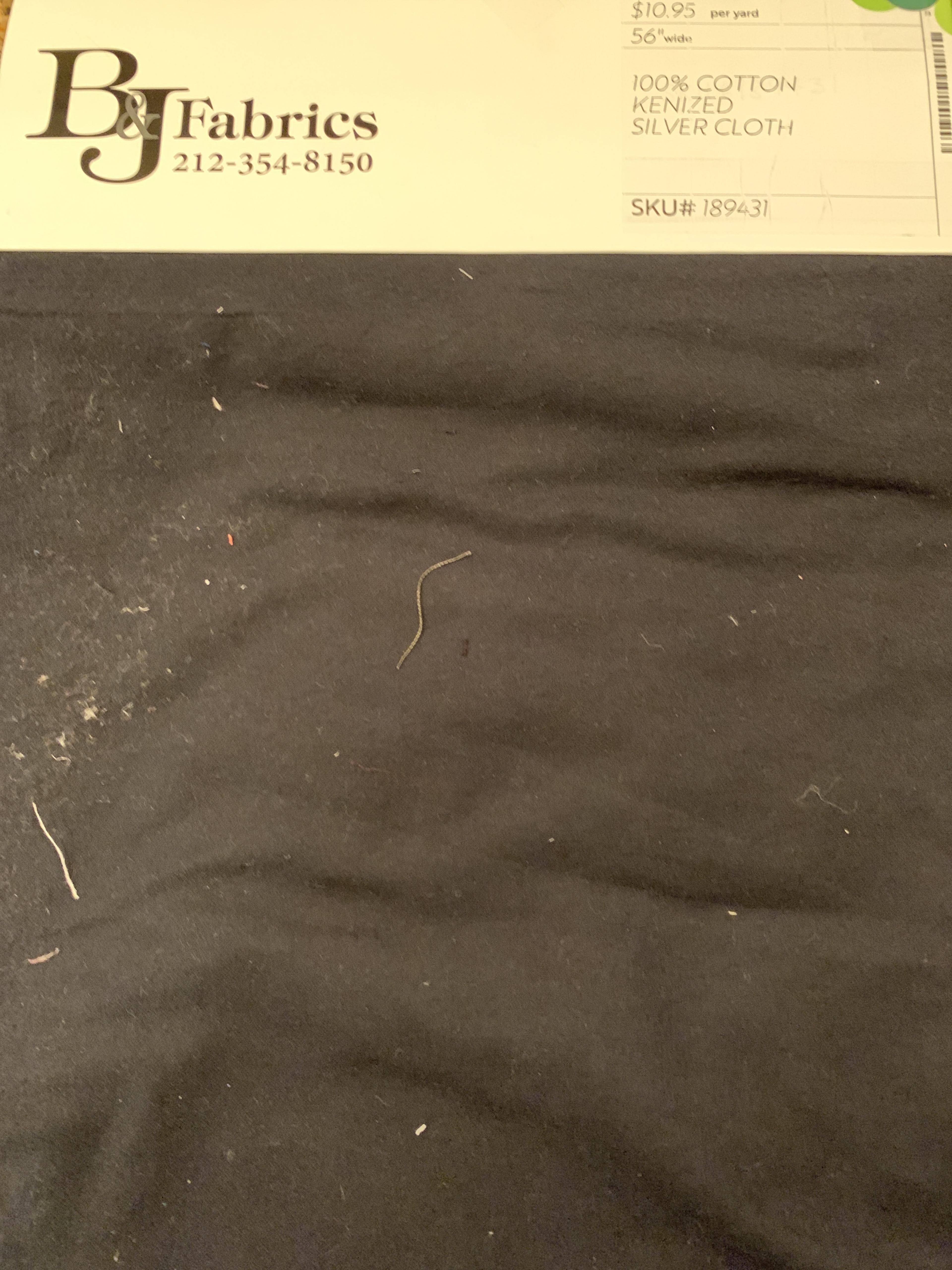 100% COTTON KENIZED SILVER CLOTH