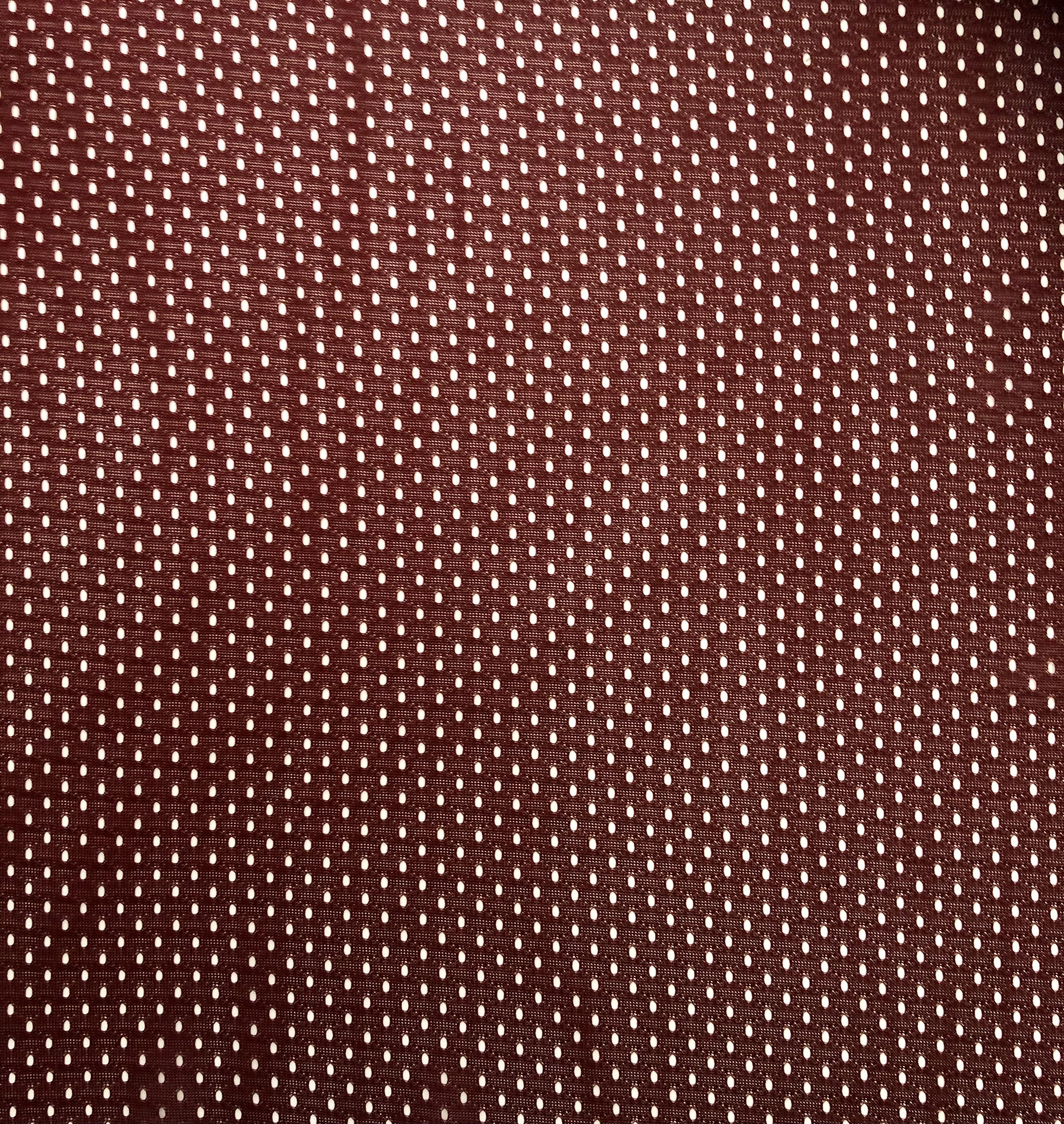 Polyester Athletic Mesh in Maroon