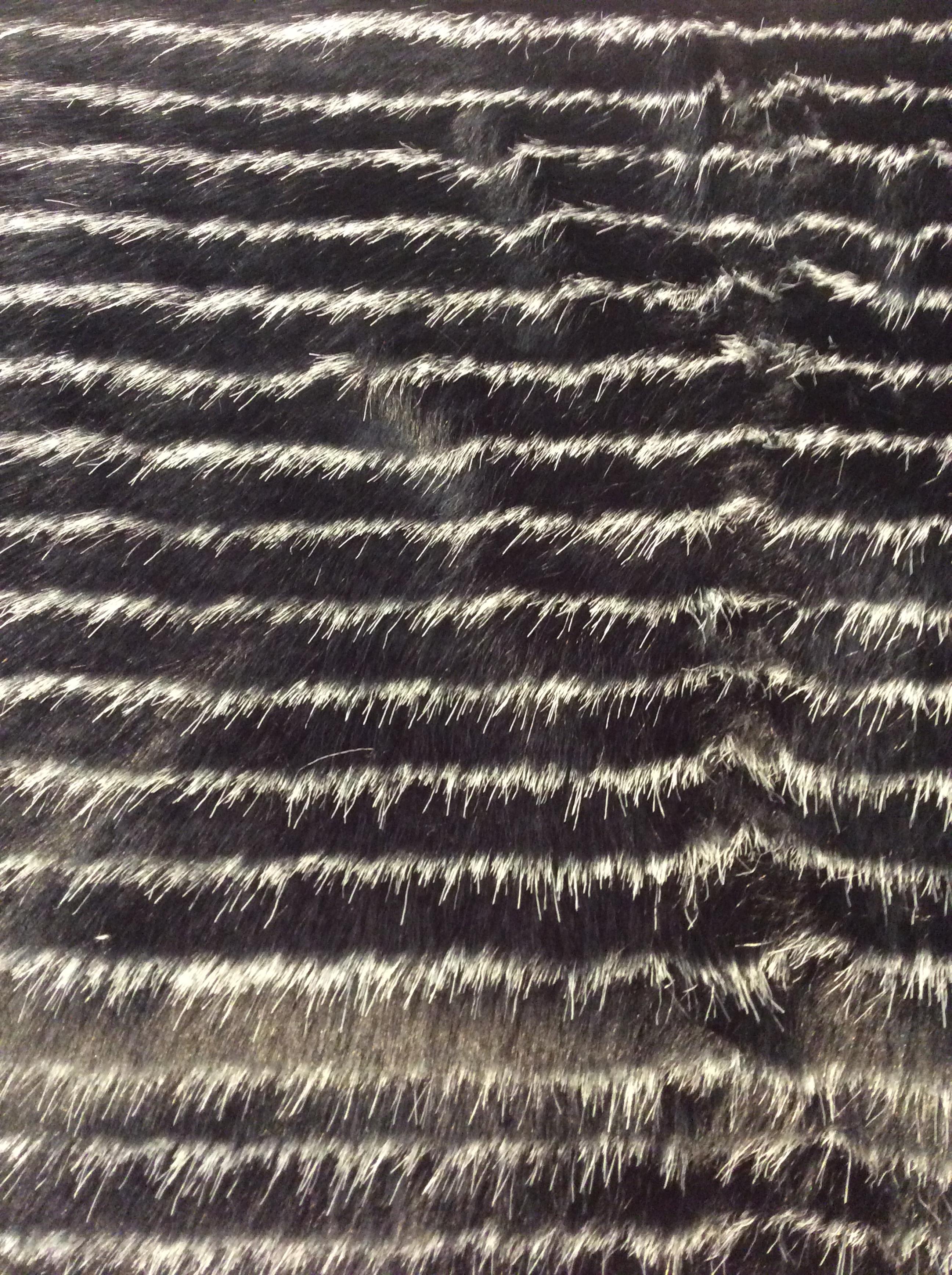 STRIPE FAUX FUR