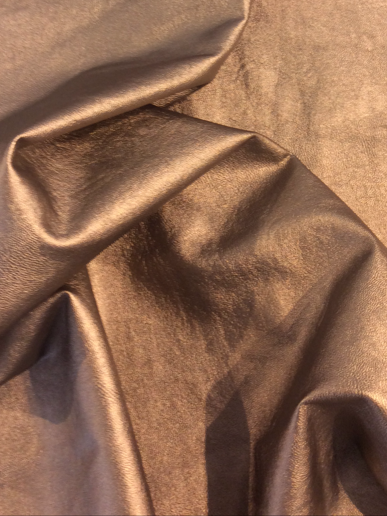 Metallic Faux Leather in Gold